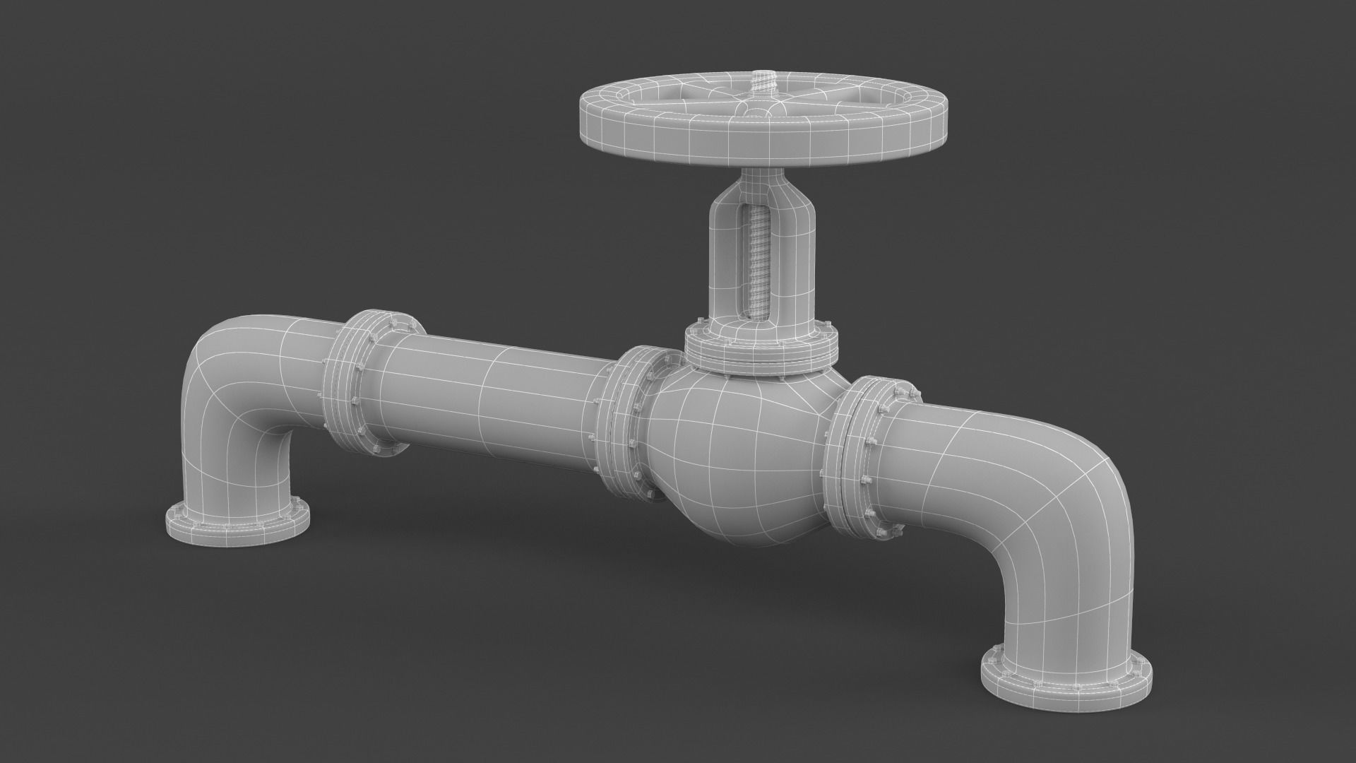 Gas Pipe 3D model_5