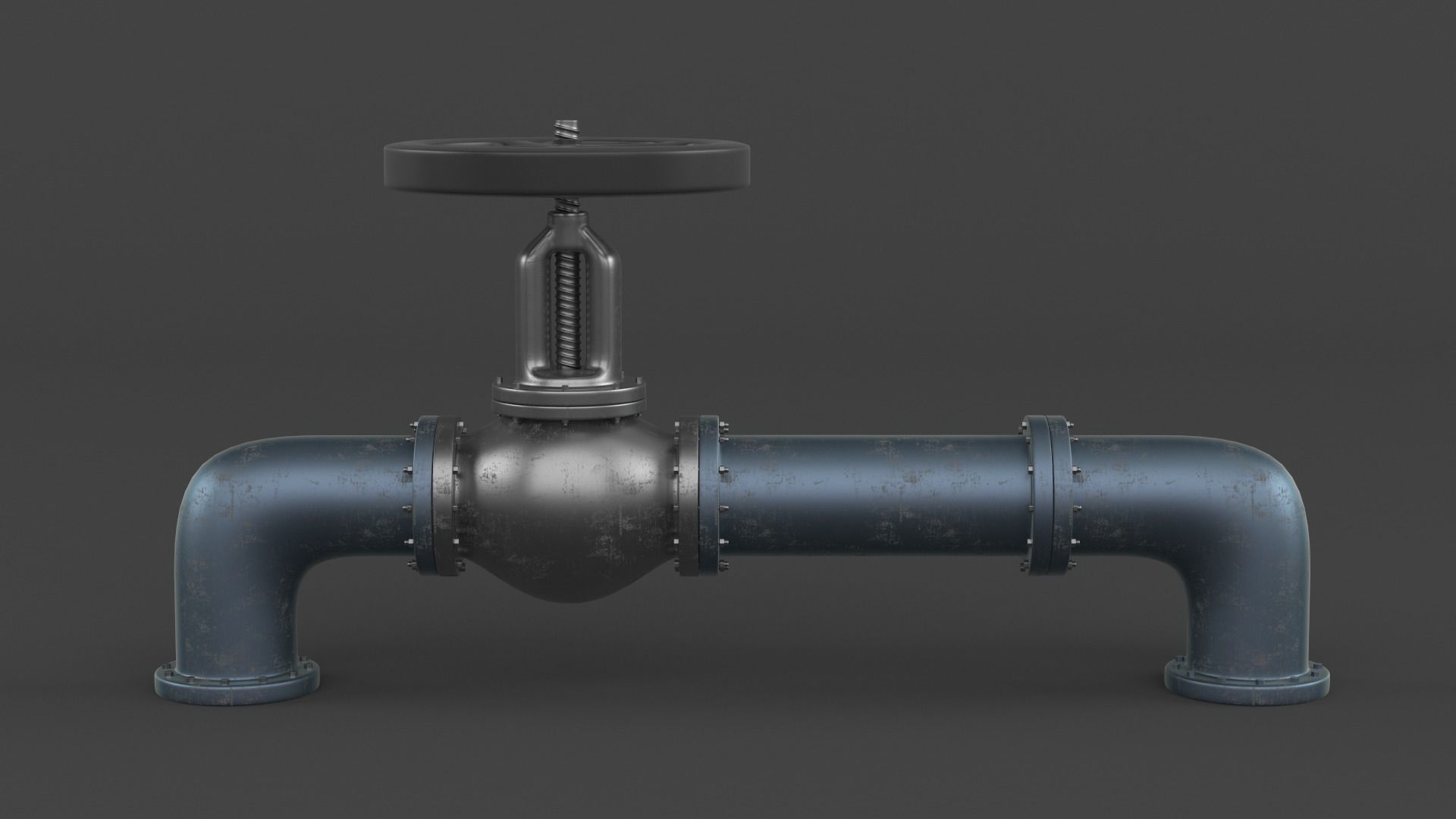 Gas Pipe 3D model_4