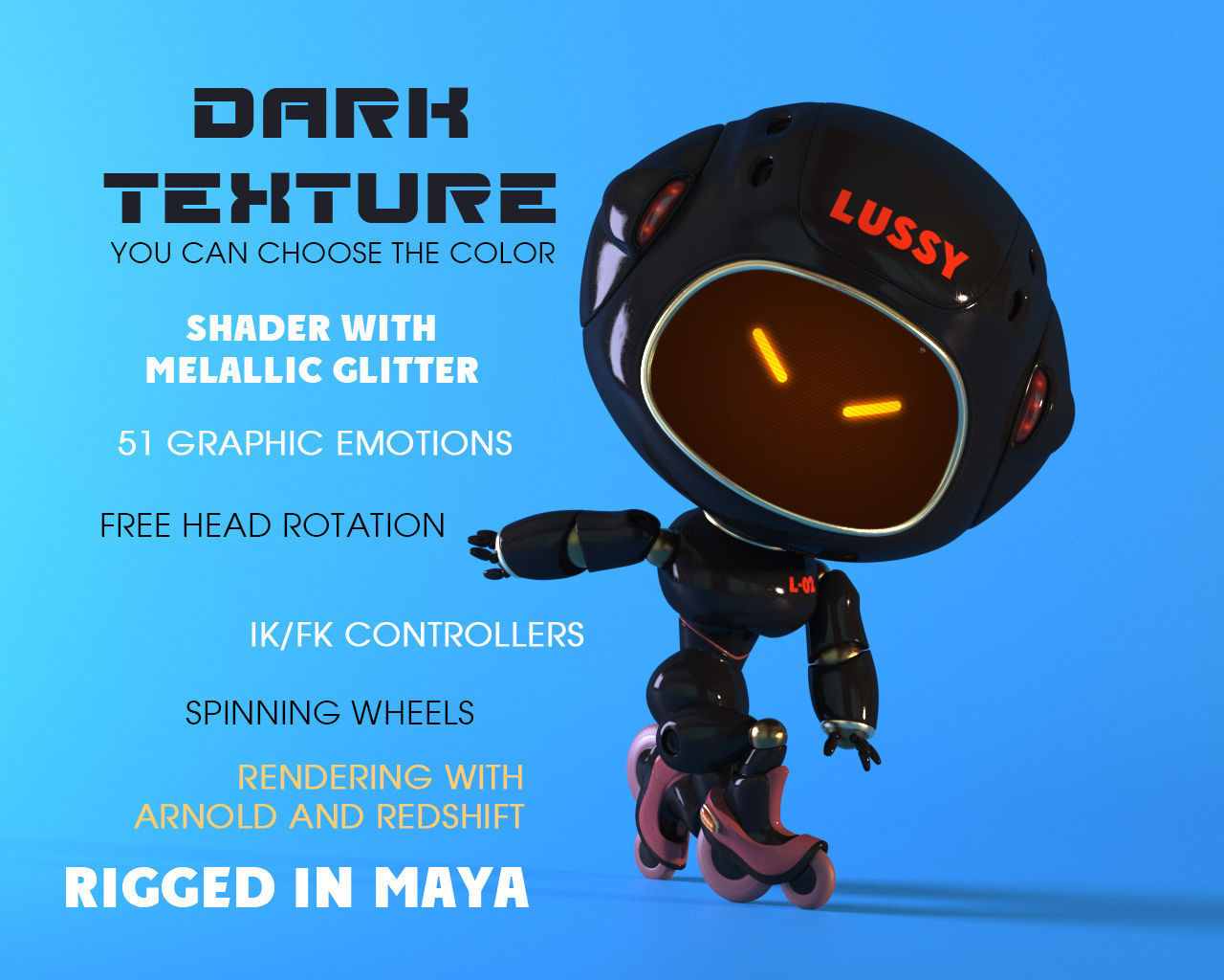 Robots - Norman and Lussy  3D Model Collection_12