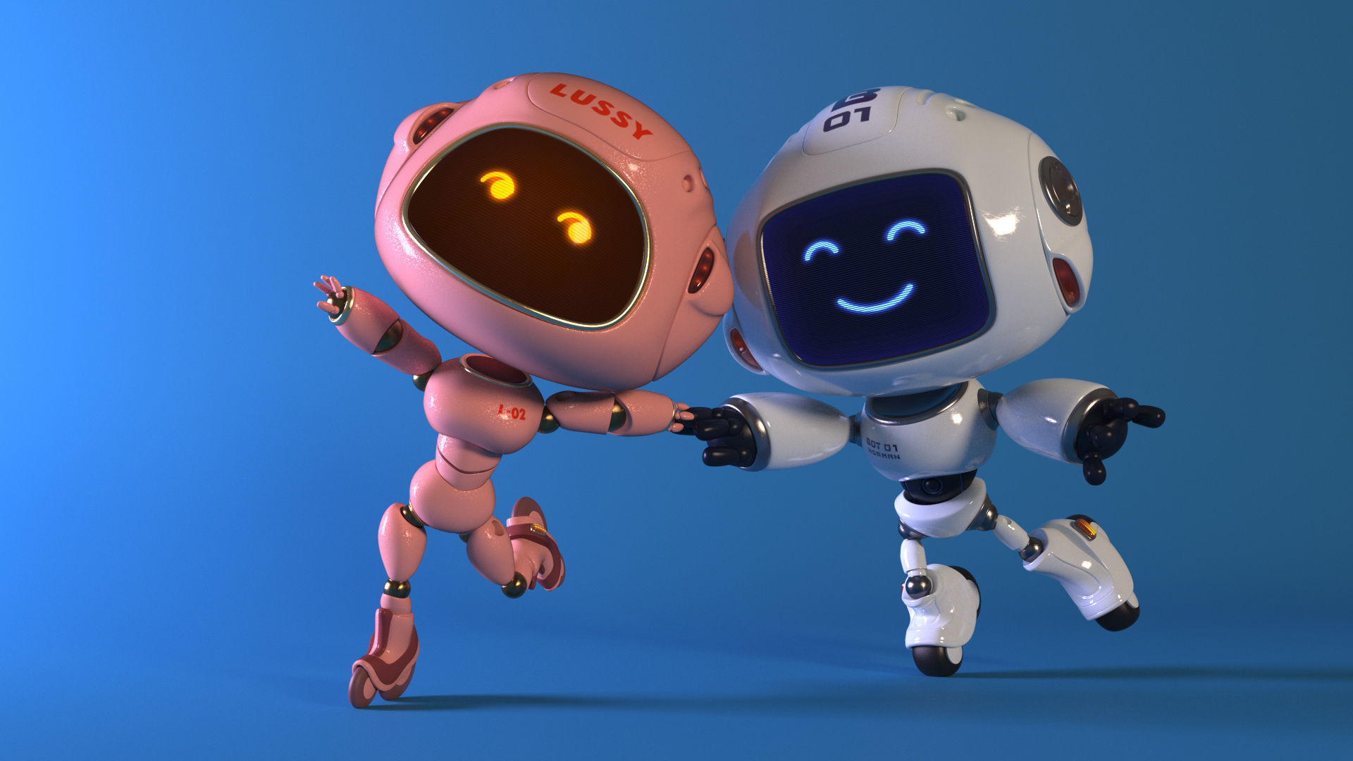 Robots - Norman and Lussy  3D Model Collection_6