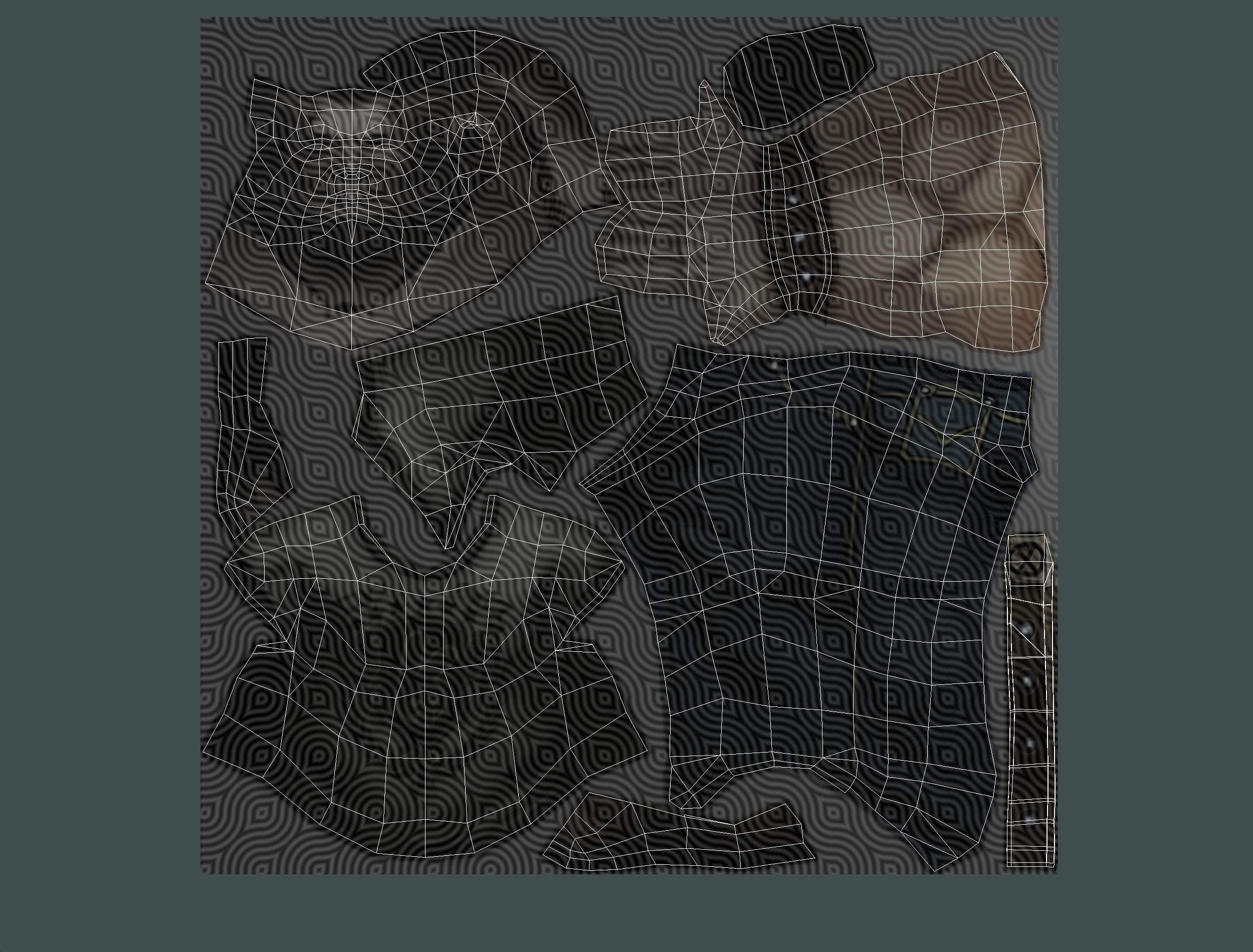 Low Poly Bandit Man Cartoon Character Low-poly 3D model_21