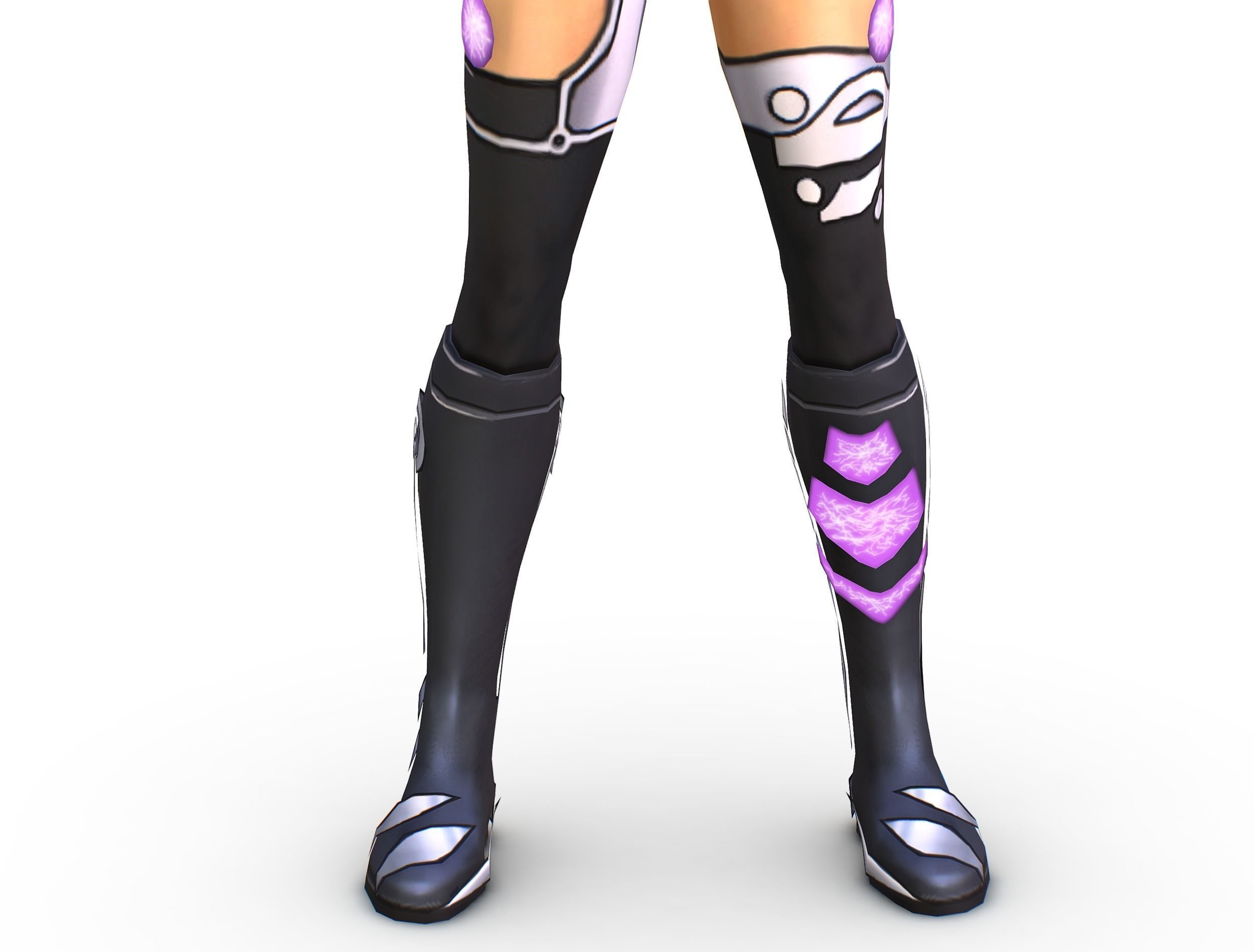 Low Poly Woman Cartoon Character Low-poly 3D model_12