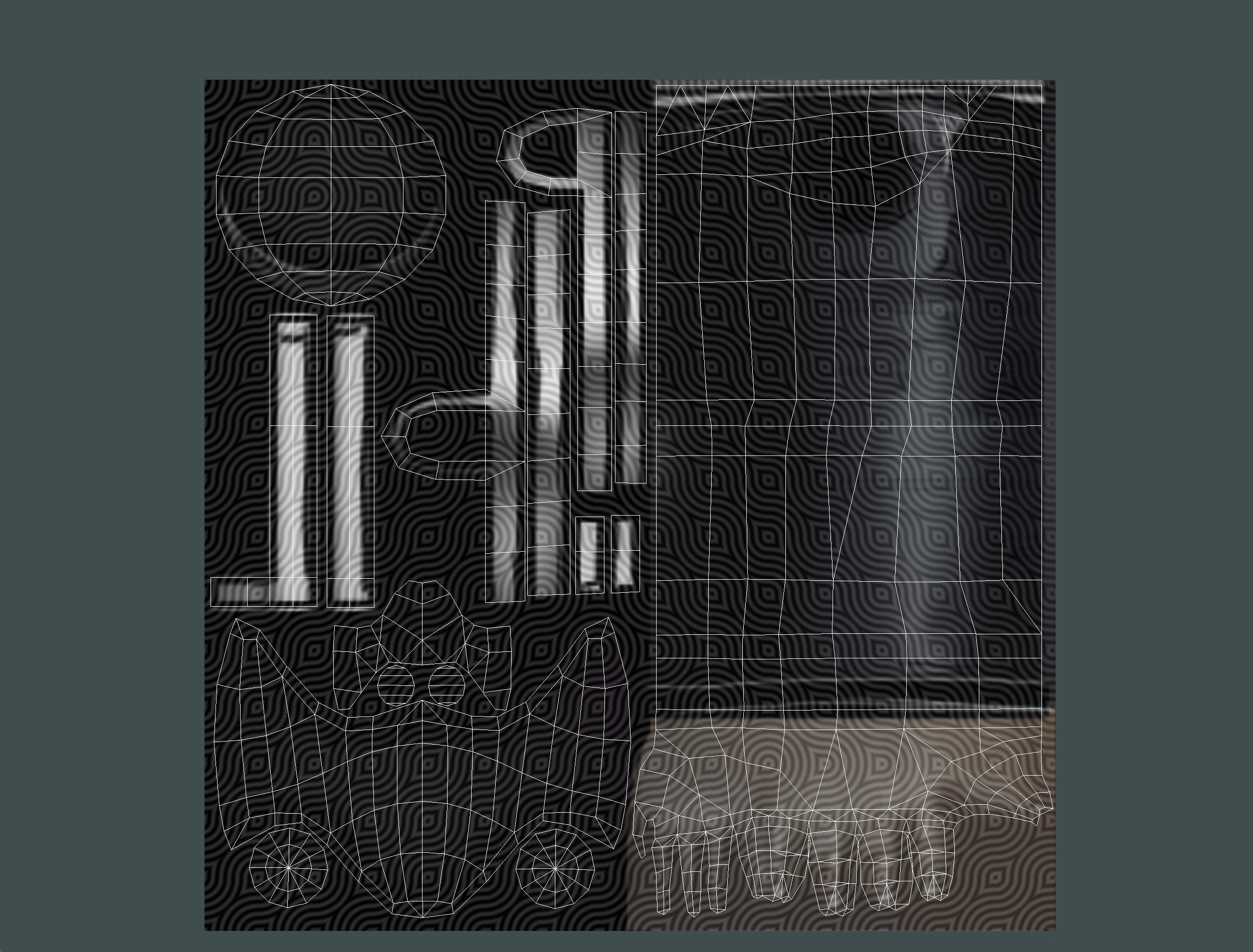 Low Poly Woman Cartoon Character Low-poly 3D model_21