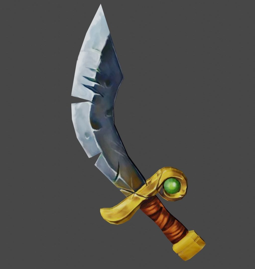 Sword Low-poly 3D model_1