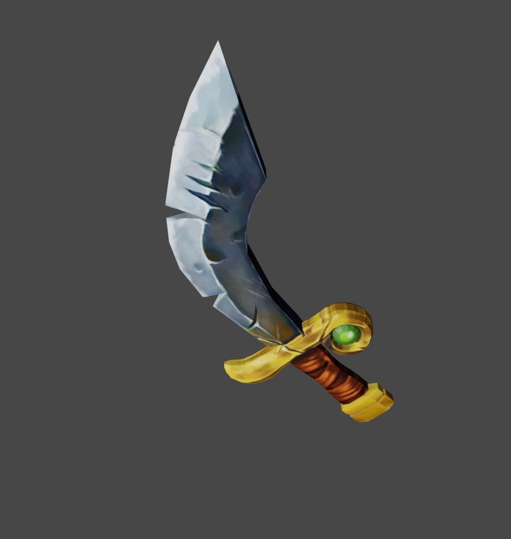 Sword Low-poly 3D model_2