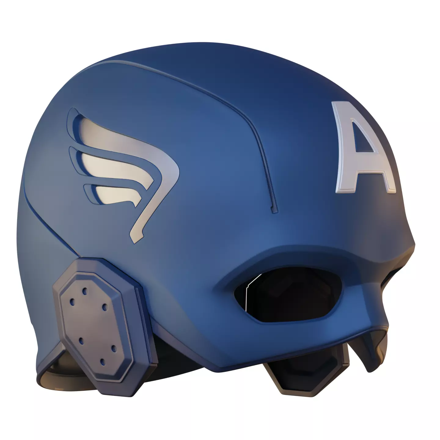 Captain America Helmet Avengers 2012 3D print model 3D print model_0