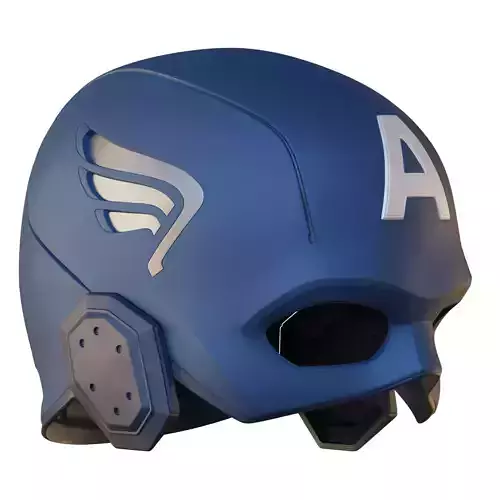 Captain America Helmet Avengers 2012 3D print model 3D print model