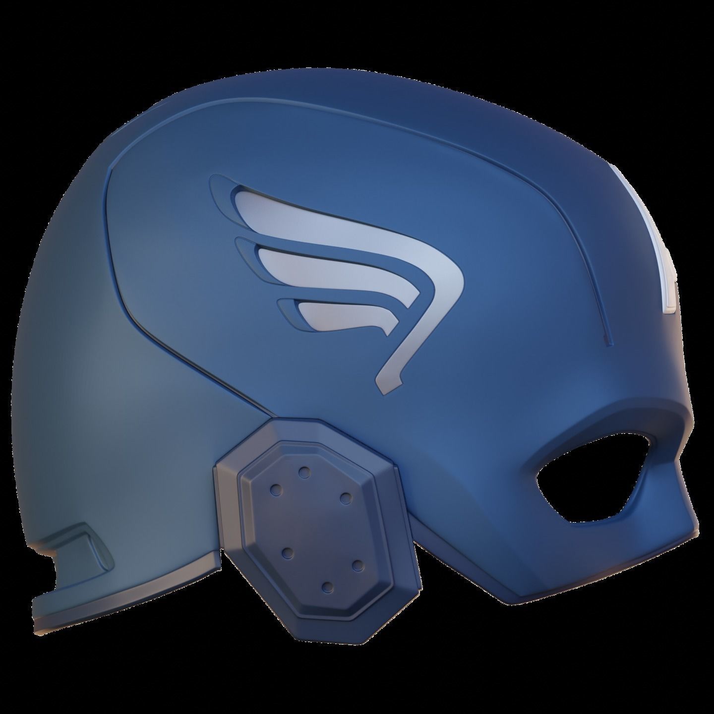 Captain America Helmet Avengers 2012 3D print model 3D print model_3