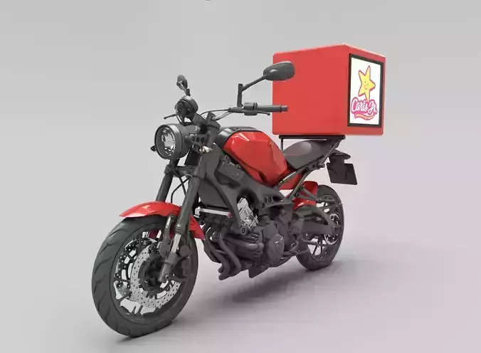 Delivery Motorcycle 3D model