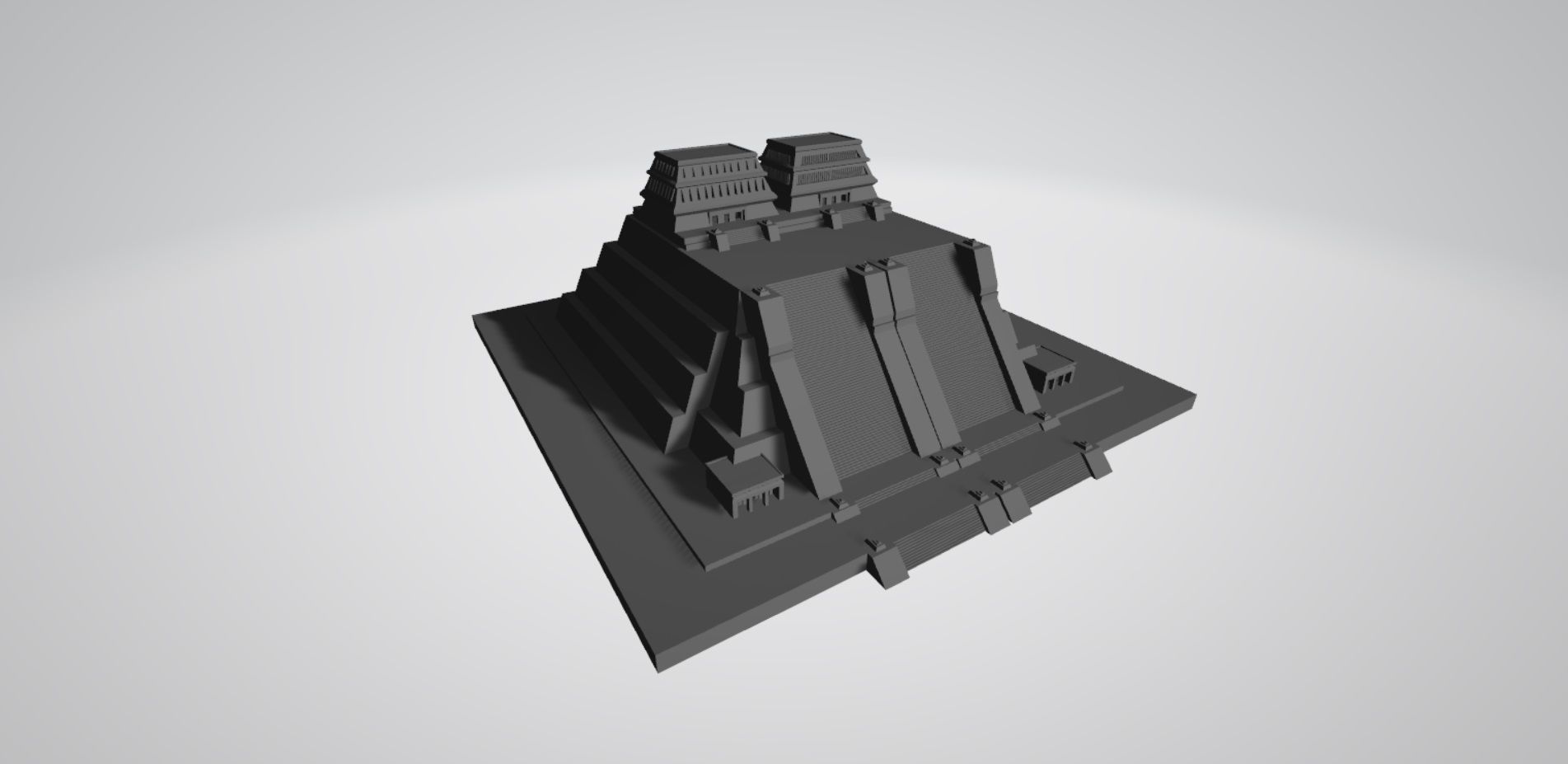 Tenochtitlan Temple 3D print model_7