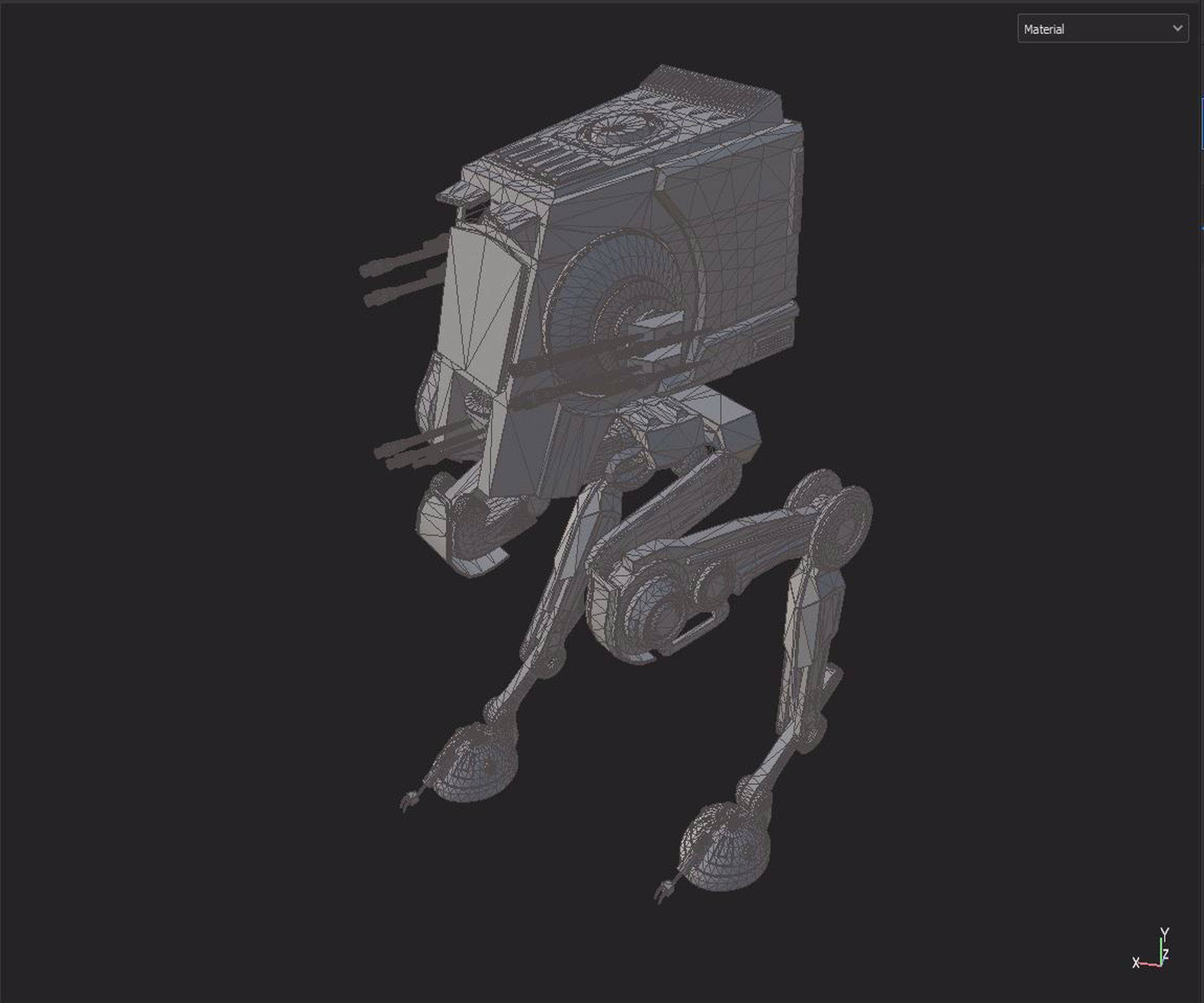 AT-ST Walker 3D model_10