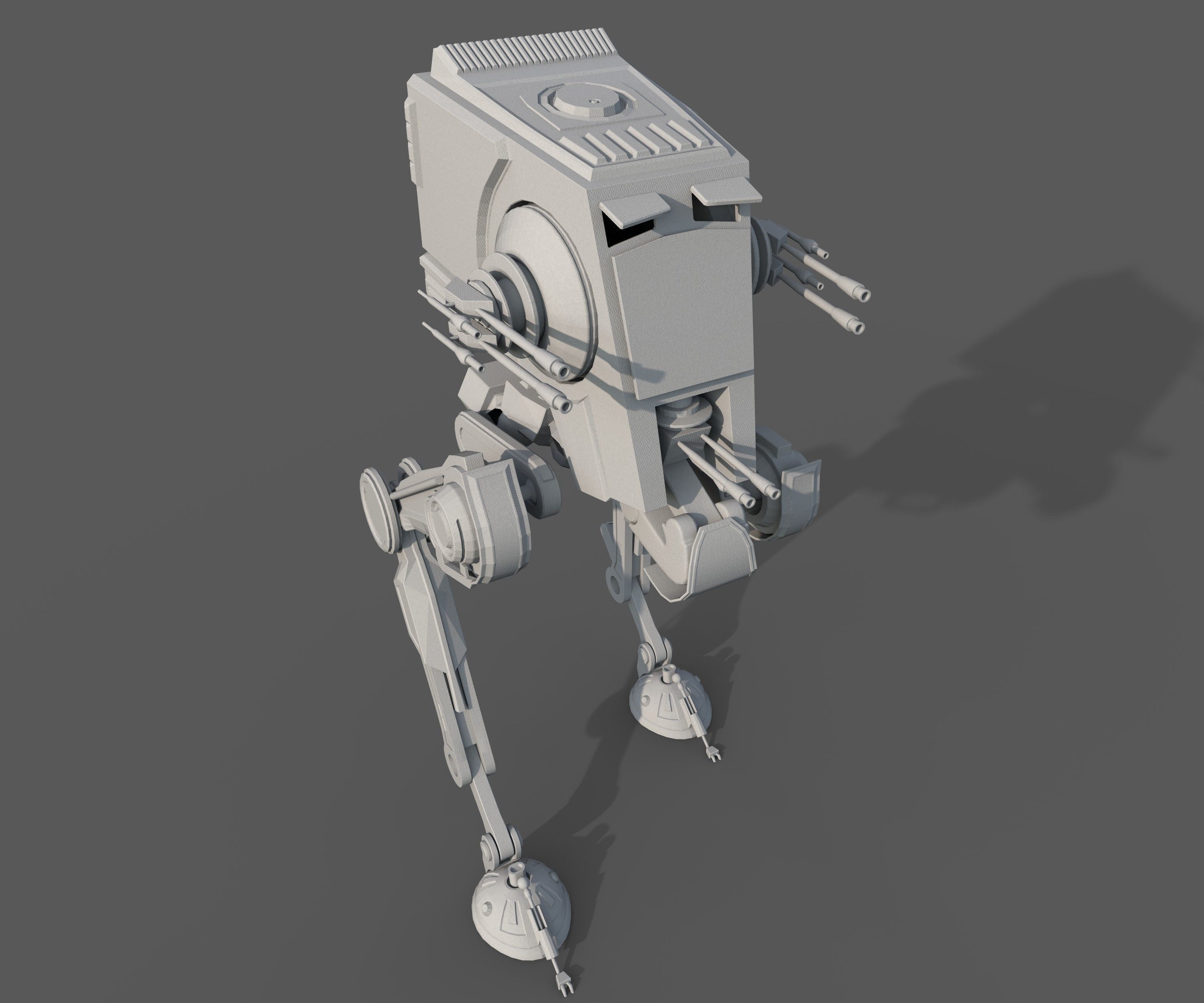 AT-ST Walker 3D model_2