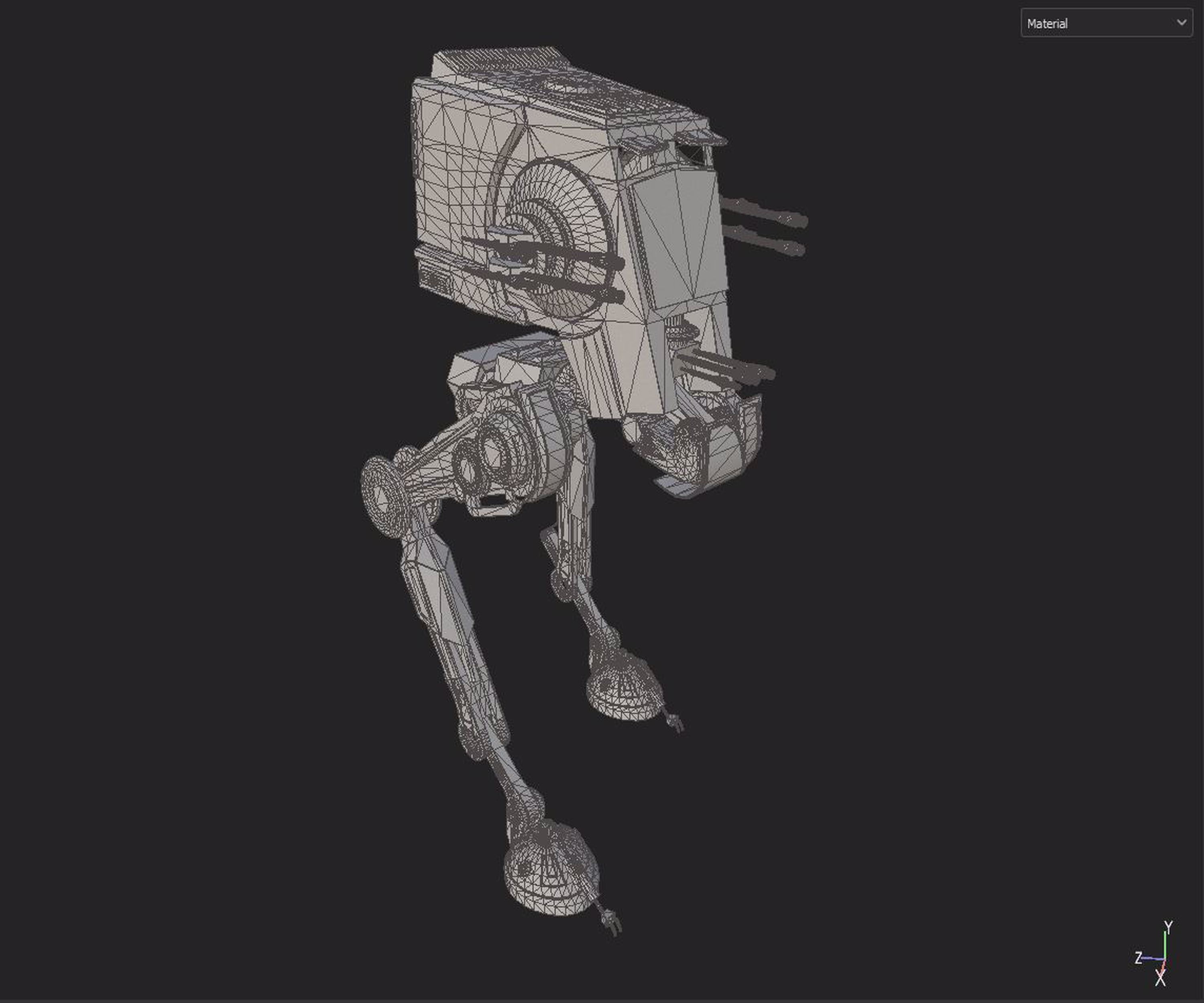 AT-ST Walker 3D model_8