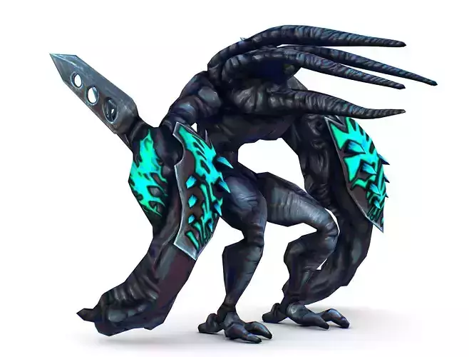 mystical monster with tentacles and big hands