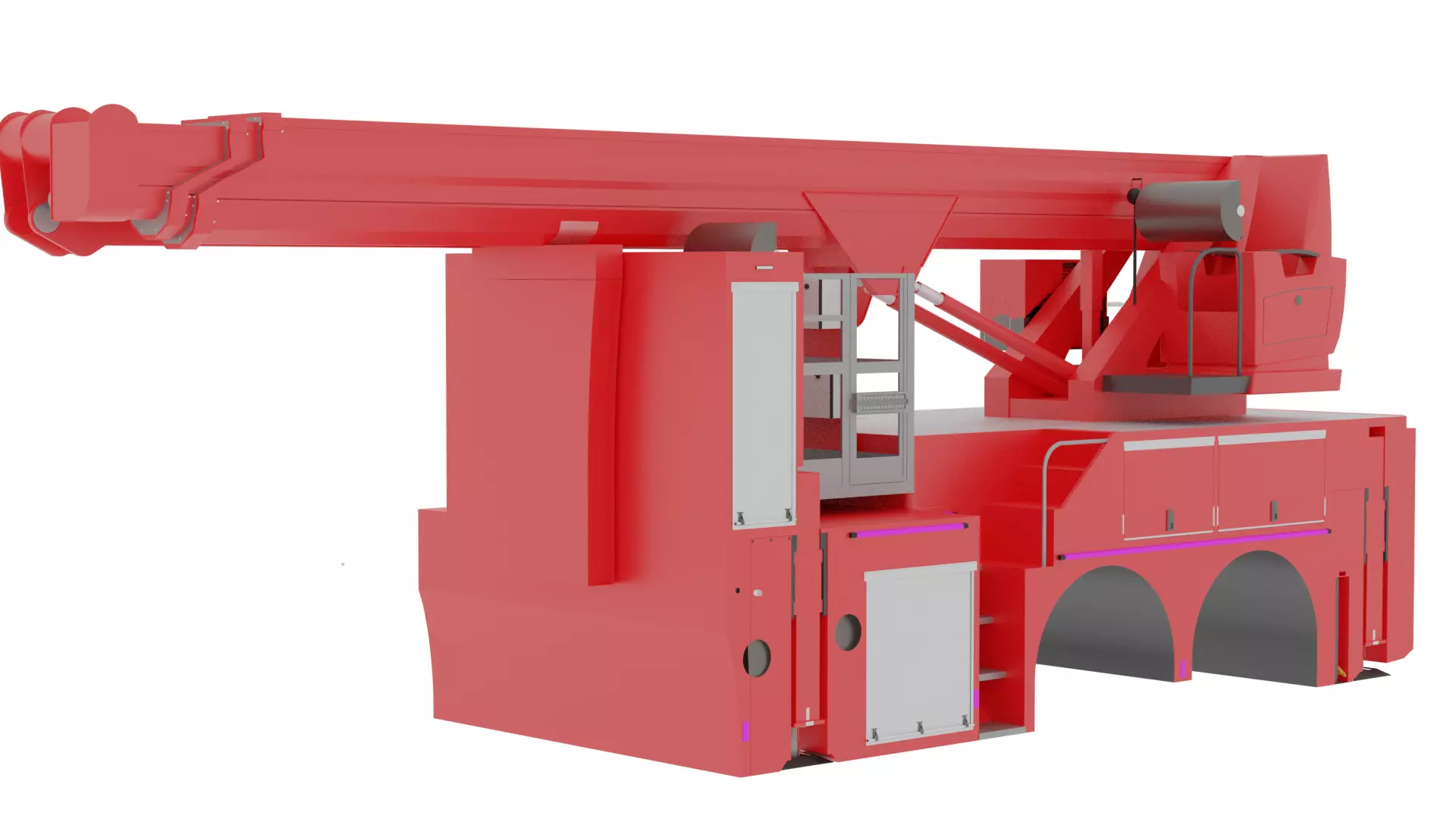 Hilton 320T Aerial Platform 3D model