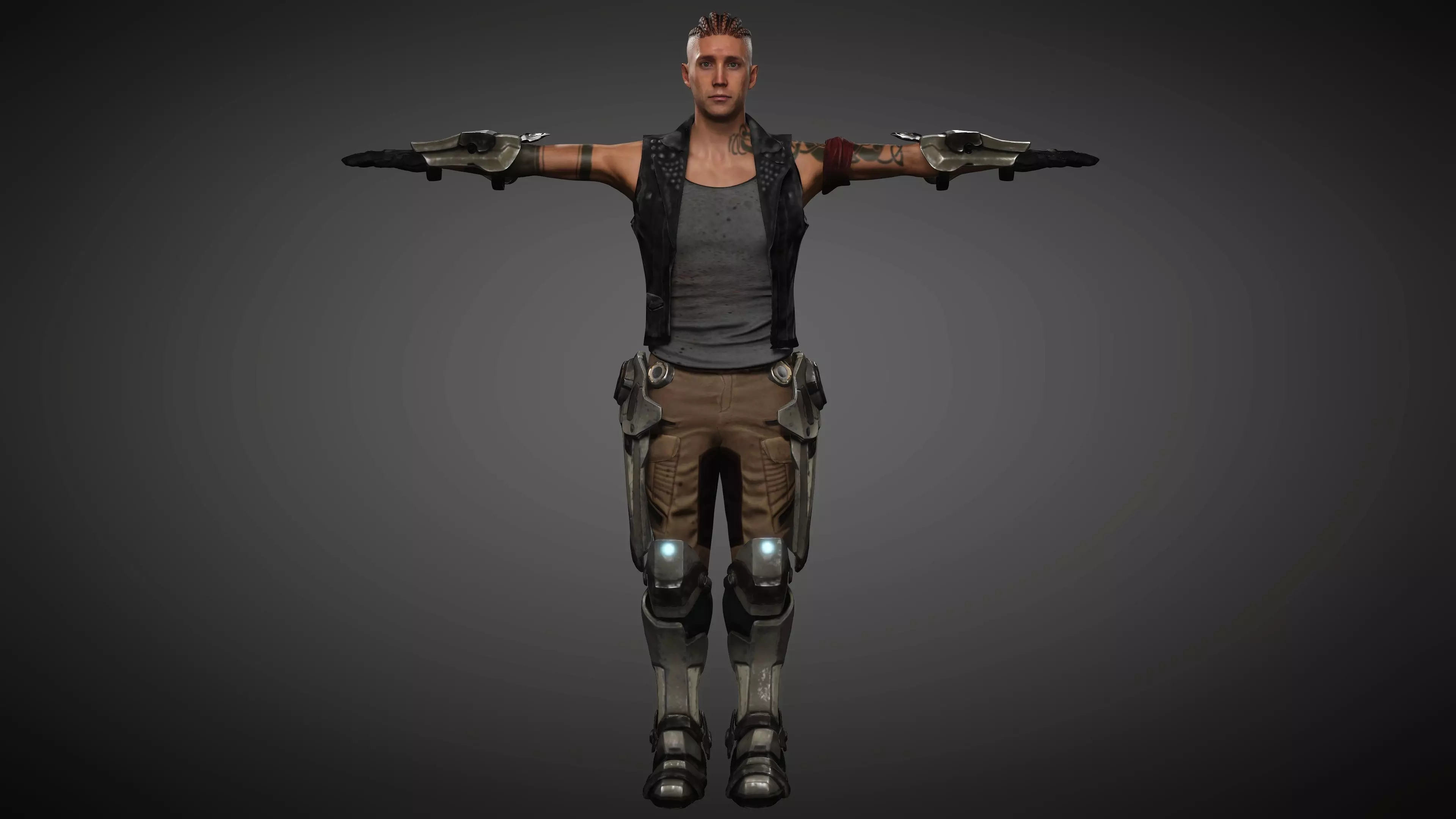 Drax sci-fi character 3d model 3D model_0
