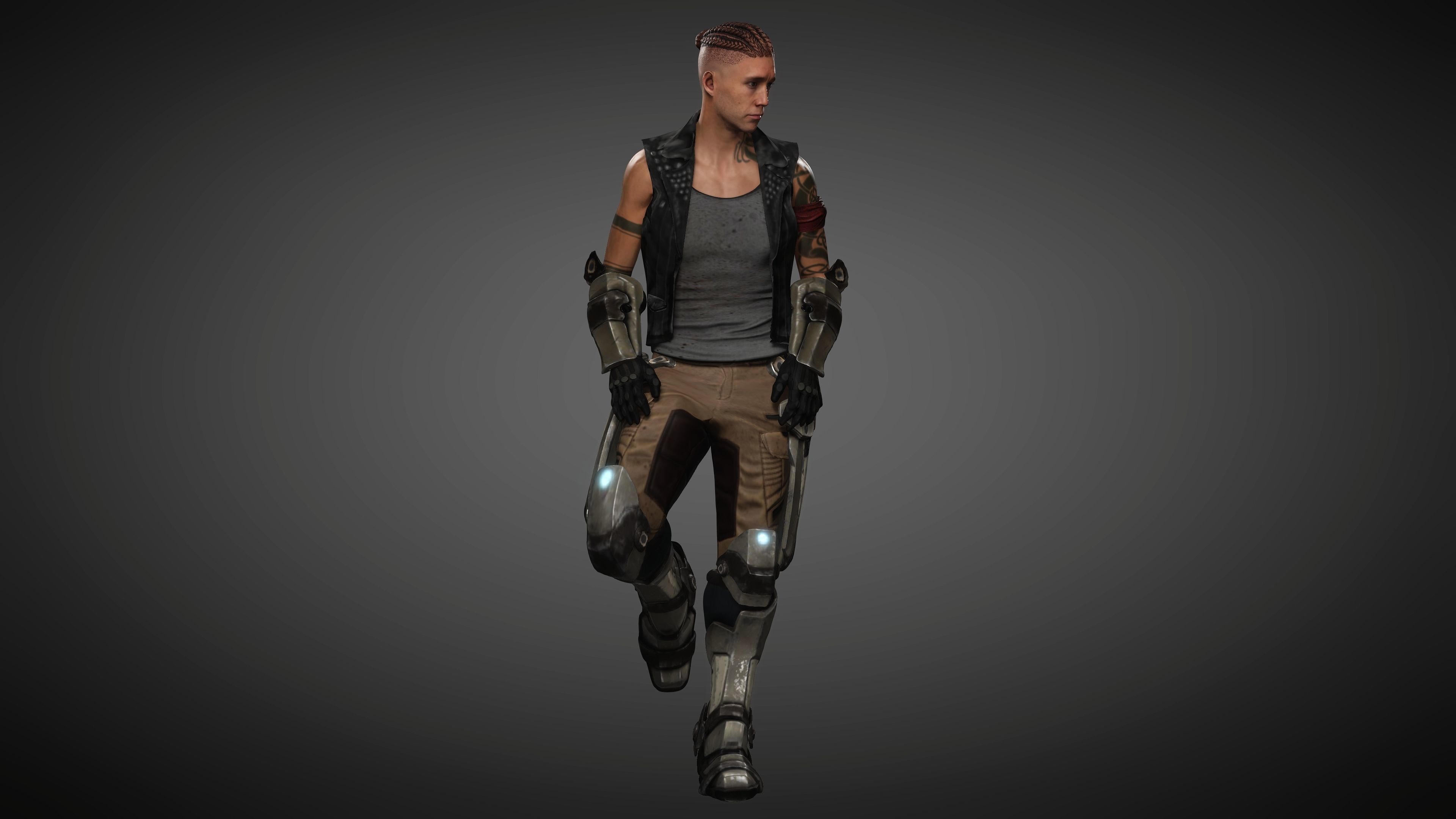 Drax sci-fi character 3d model 3D model_4