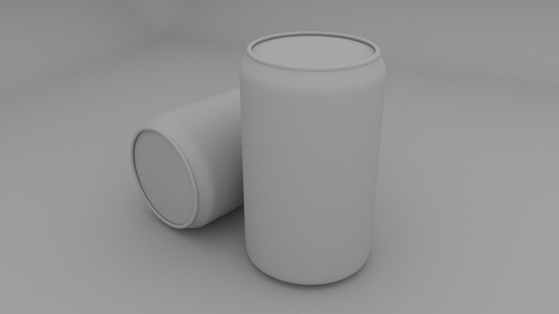 Can Model two cans of coca cola 3D model_1