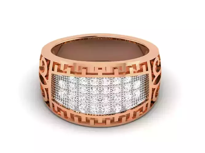 Women Diamond Ring 3dm render details