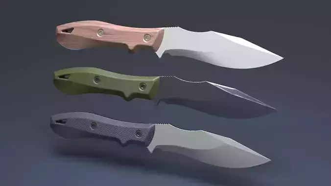 Hunting and combat modern knife