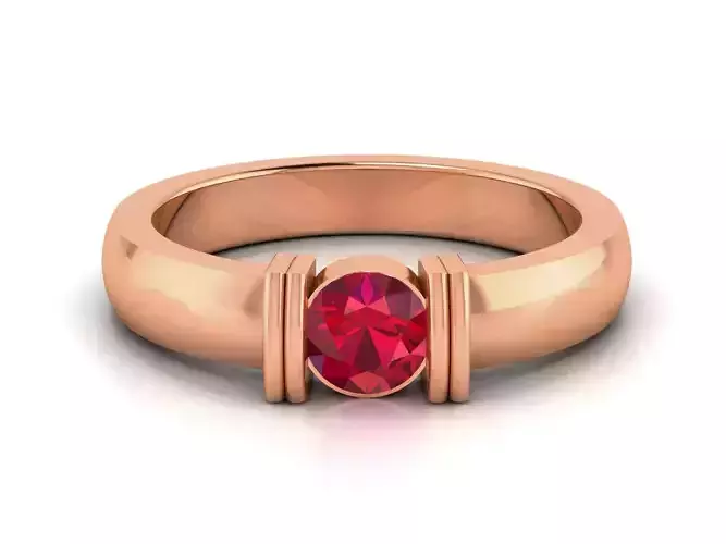 Women solitaire ring 3dm render detail 