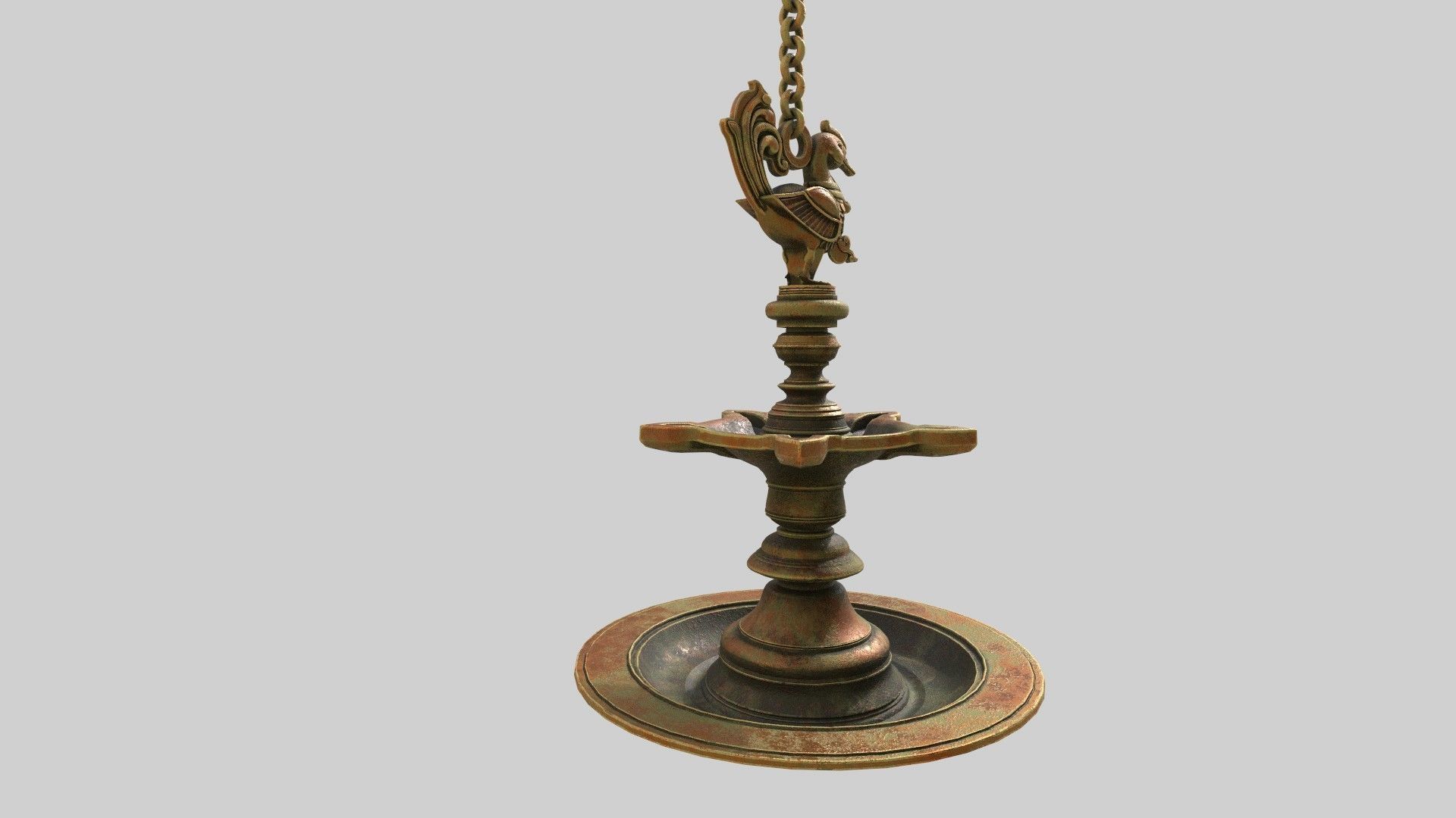oil lamp  3D model_12