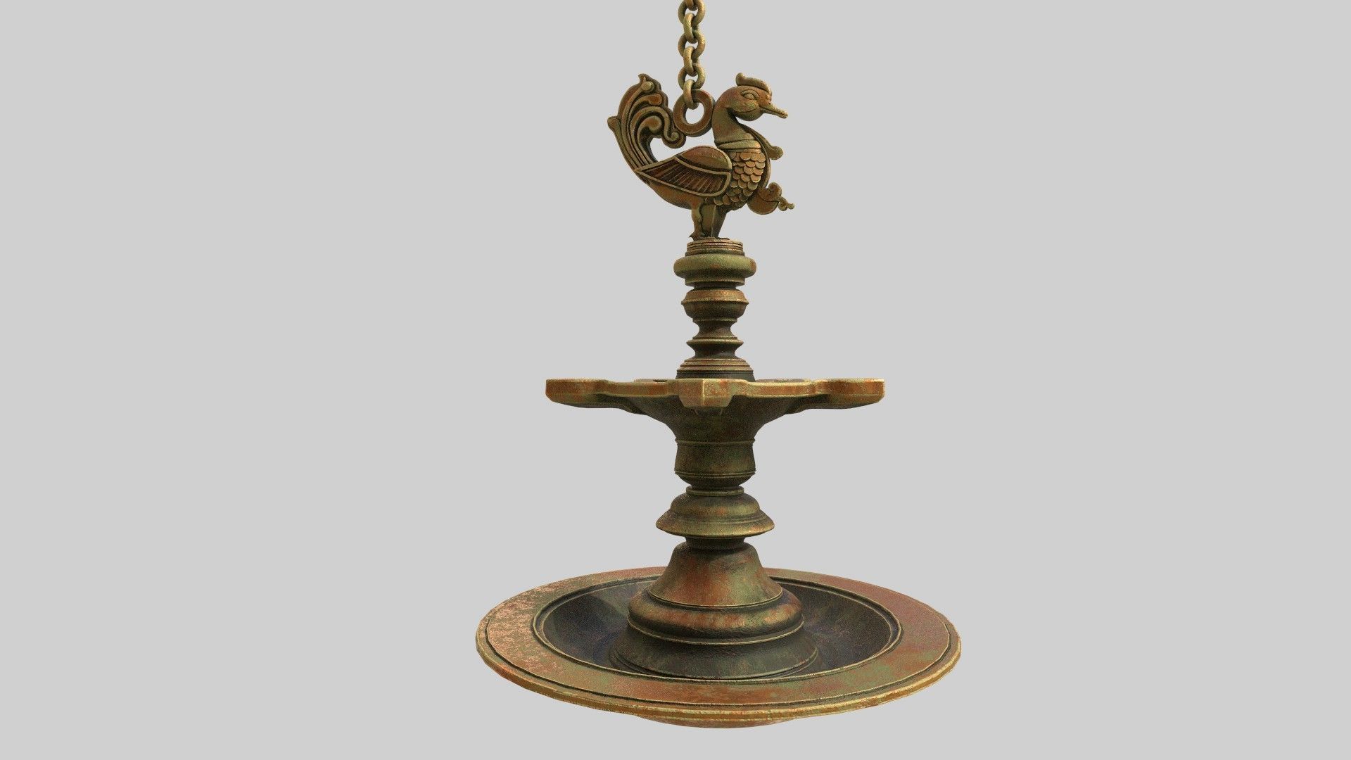 oil lamp  3D model_11
