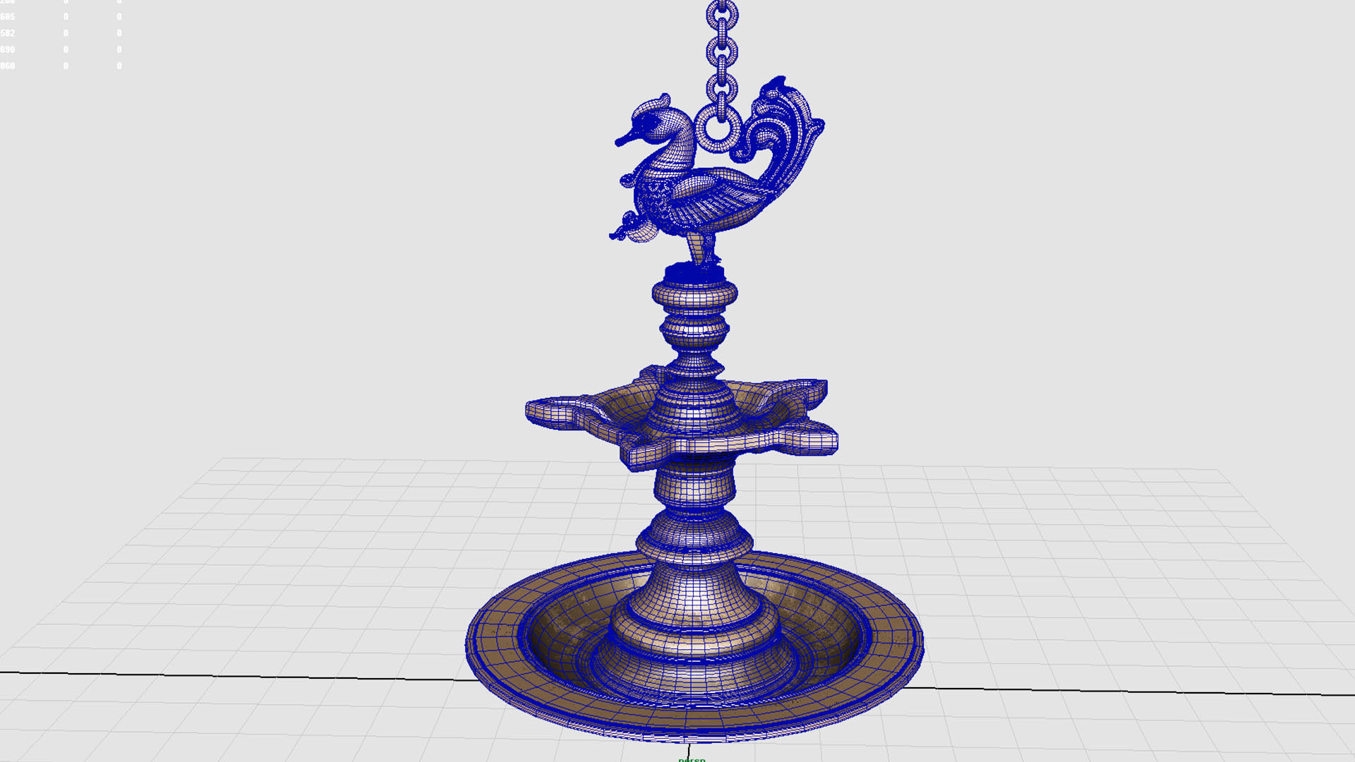 oil lamp  3D model_6