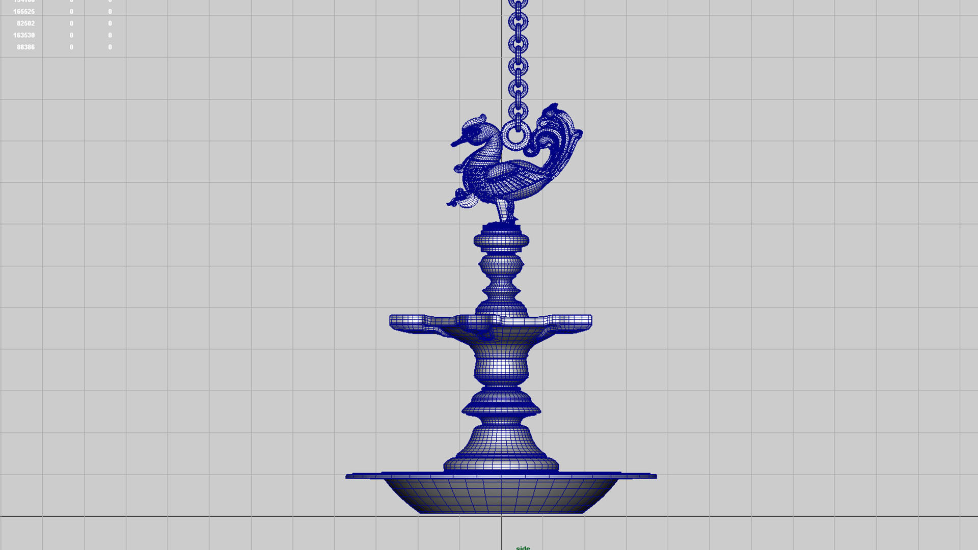 oil lamp  3D model_7