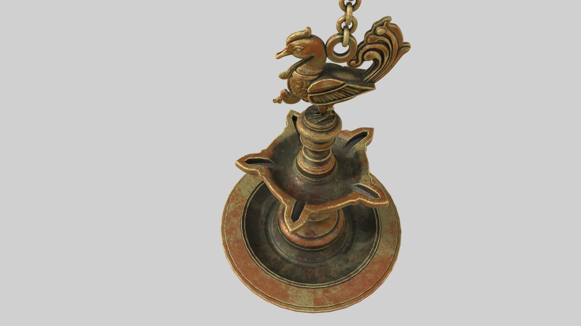 oil lamp  3D model_14