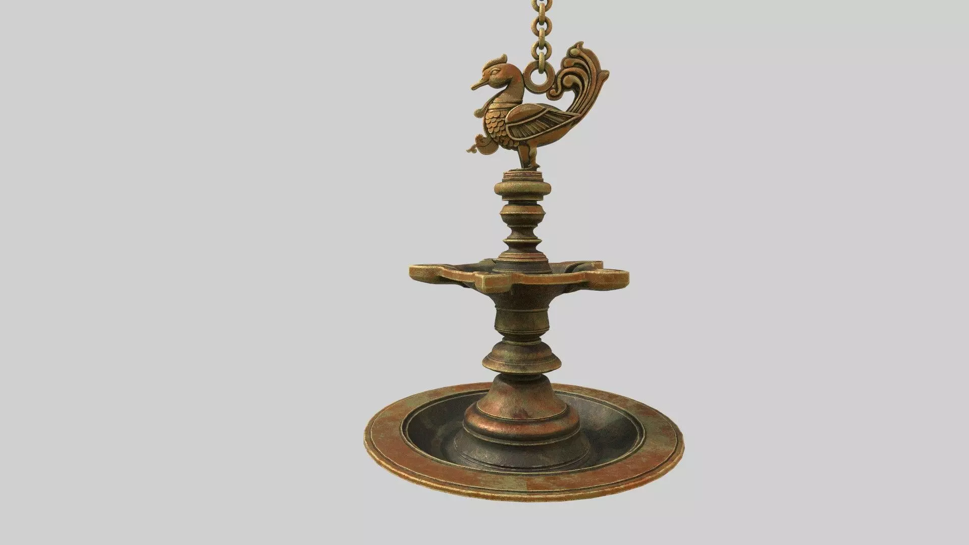 oil lamp  3D model_0