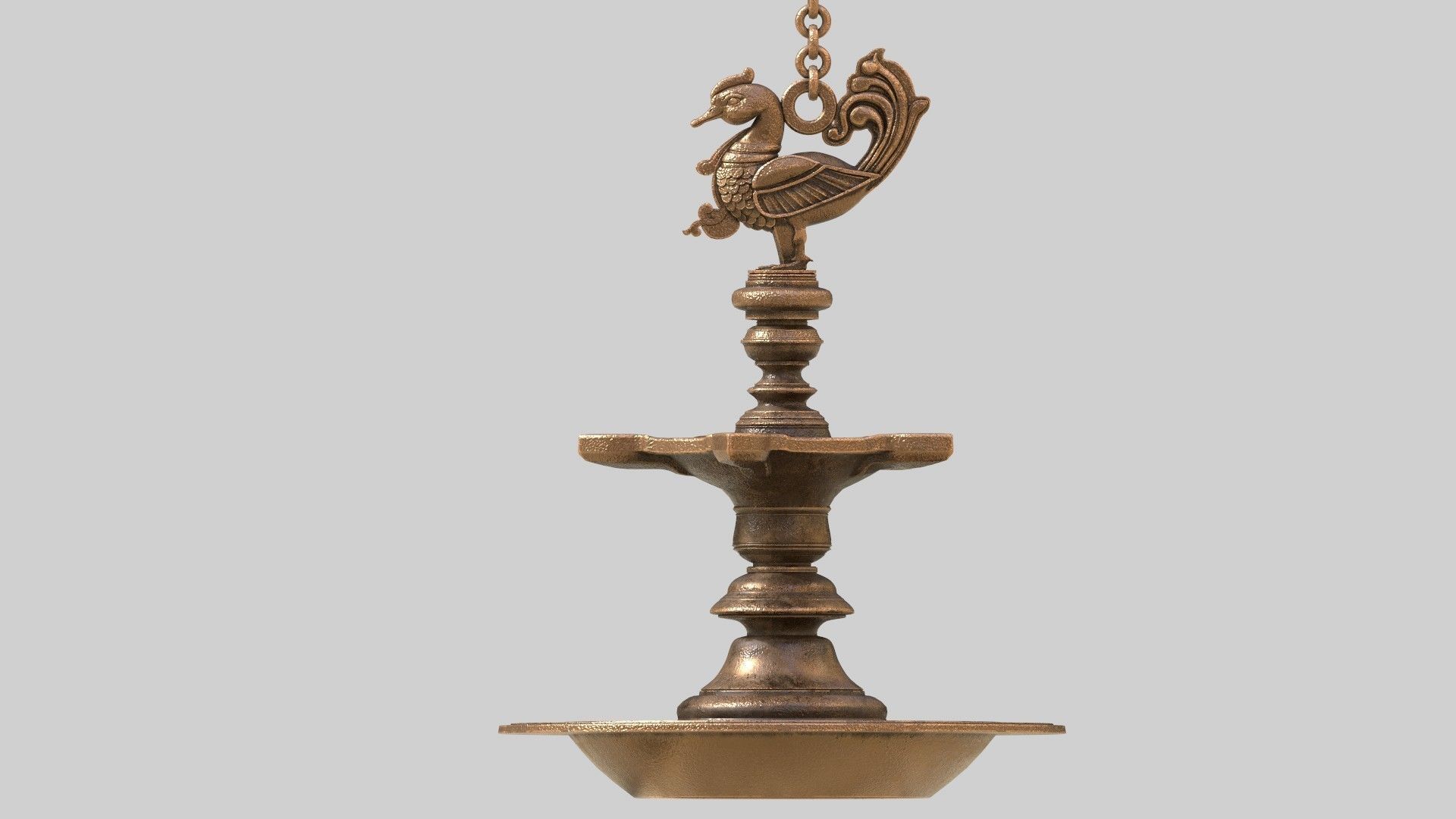 oil lamp  3D model_1