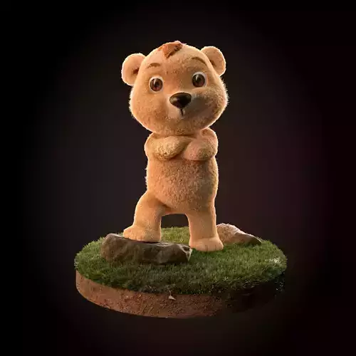 3D cartoon Bear