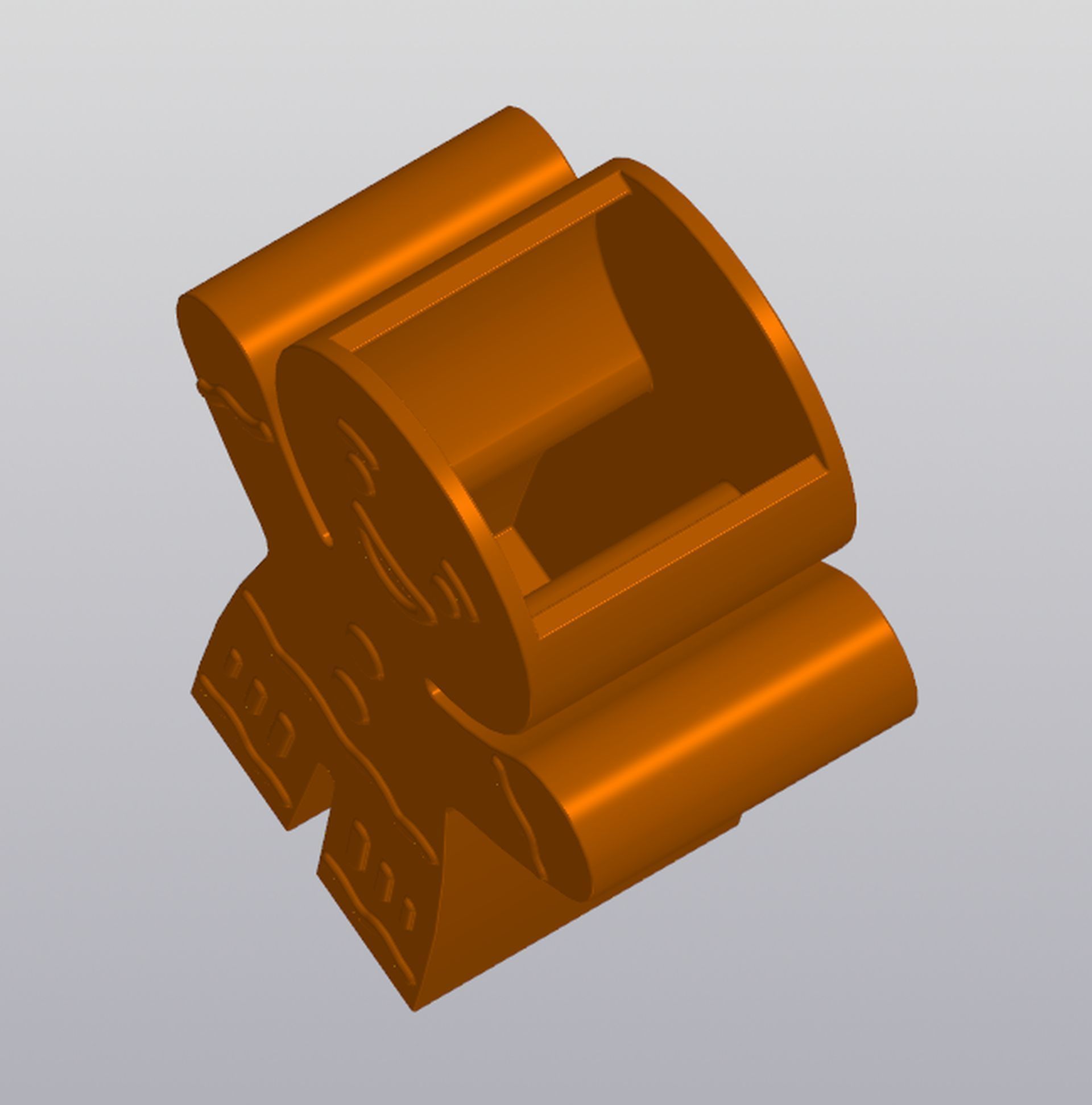 Gingerbread Man Vase Penholder 3D print model_3