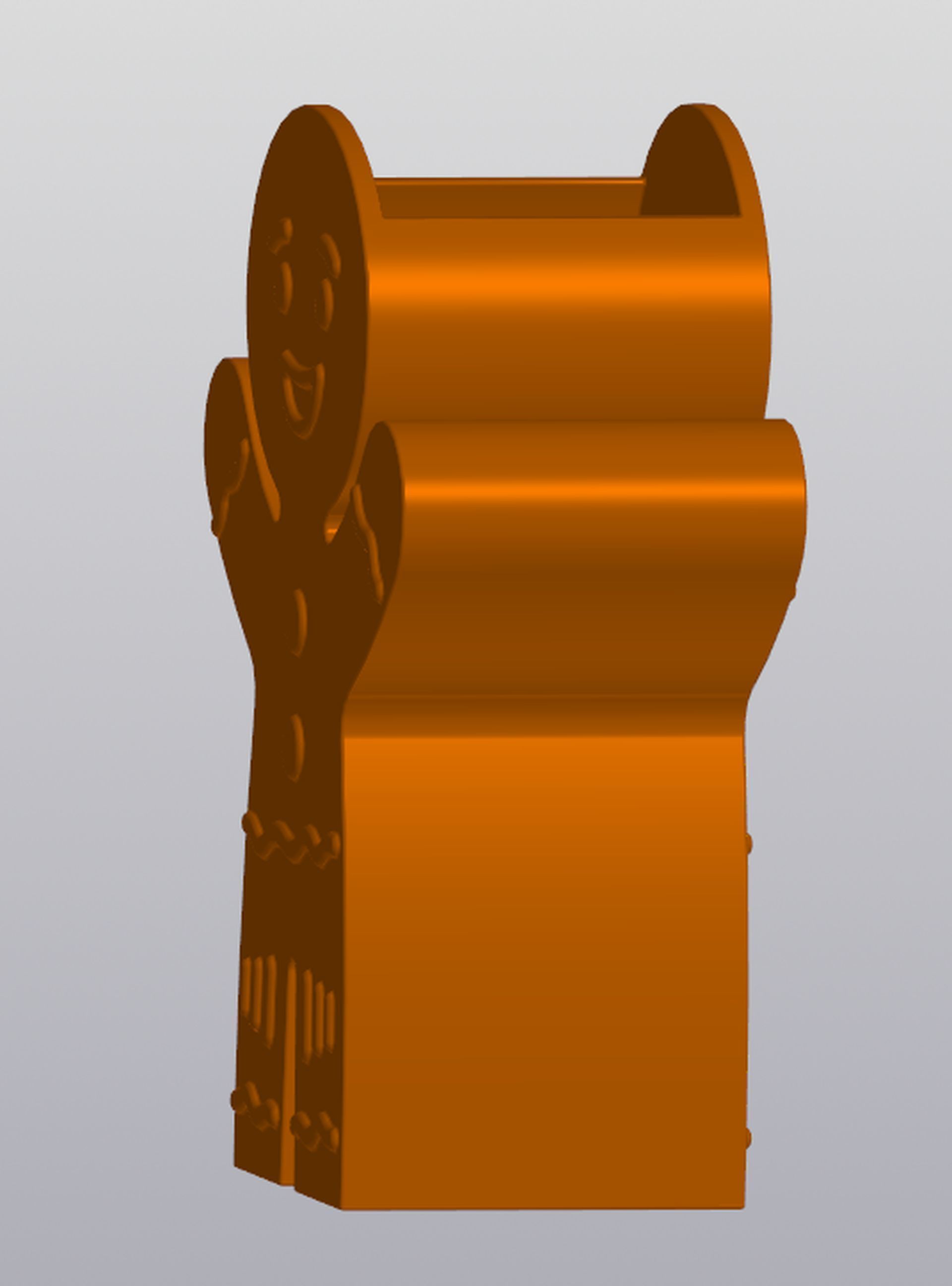Gingerbread Man Vase Penholder 3D print model_5