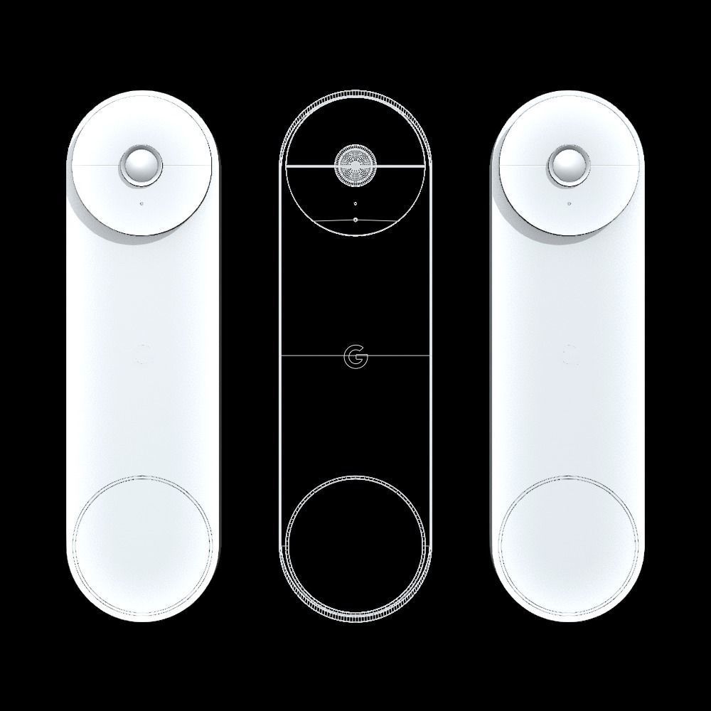 Google Nest Doorbell  3D model_2