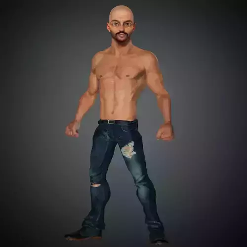 Fighter Cartoon Man Character Blender amaya Iclone 