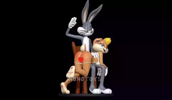Bugs Spanking Lola  3D print model