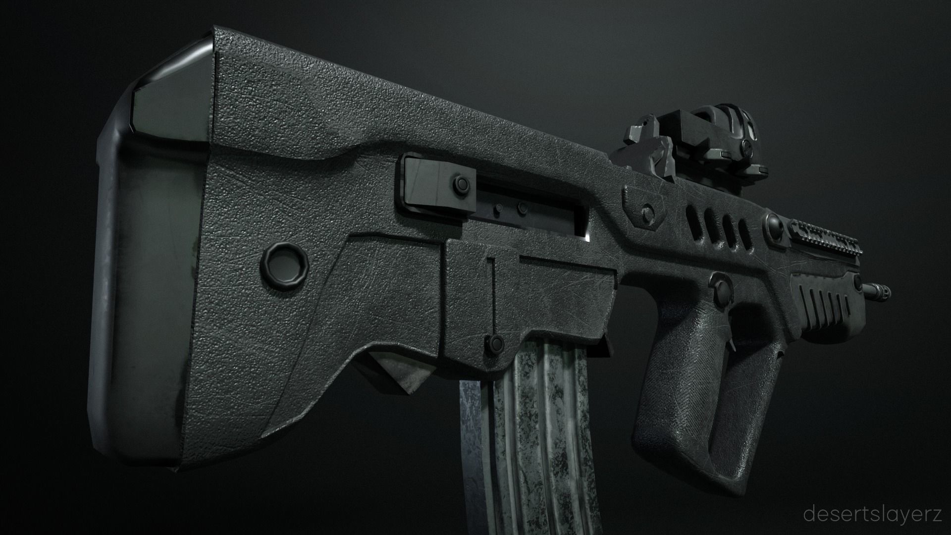 TAVOR - 21 3D Model Low-poly 3D model_5