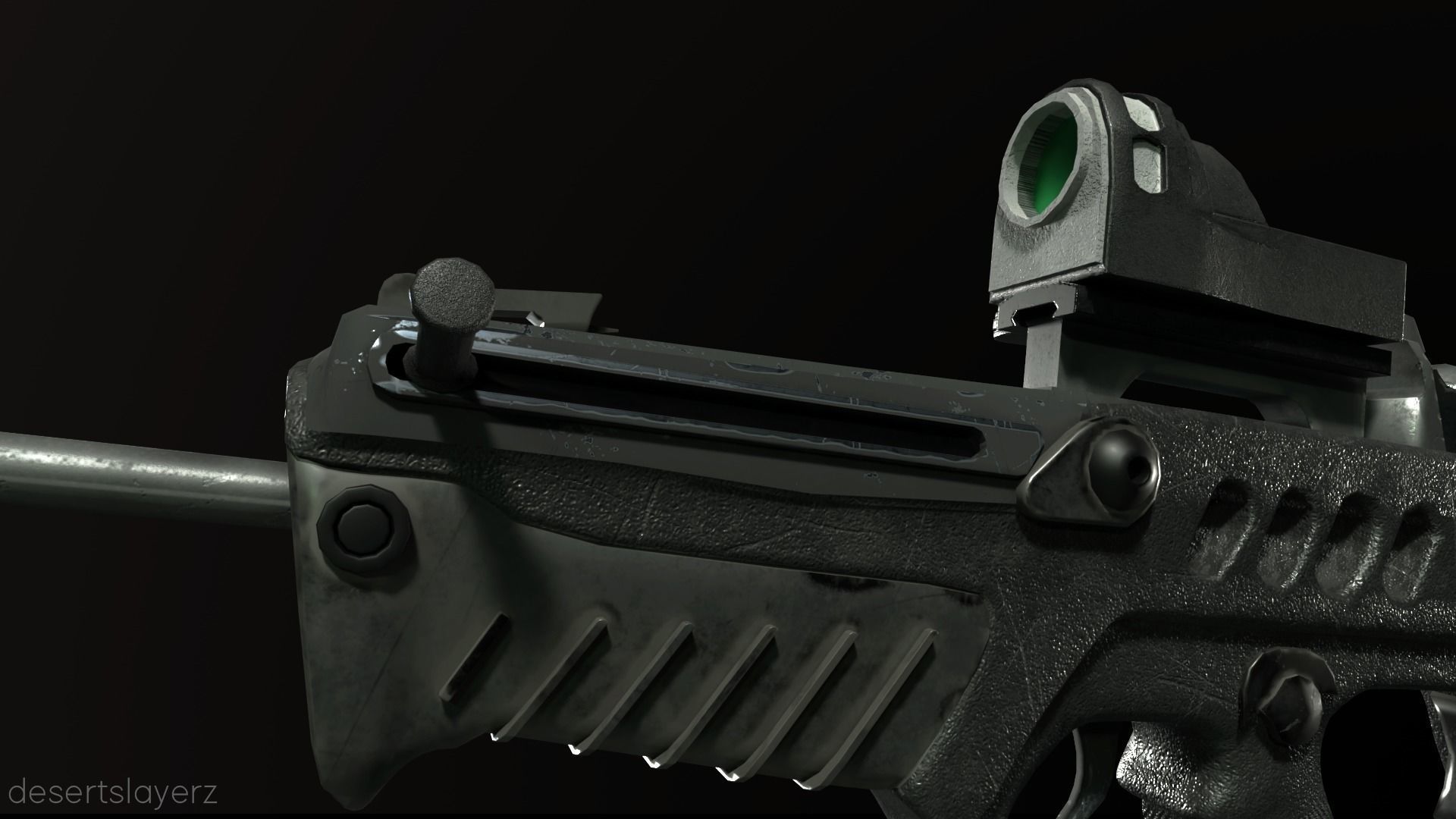 TAVOR - 21 3D Model Low-poly 3D model_2