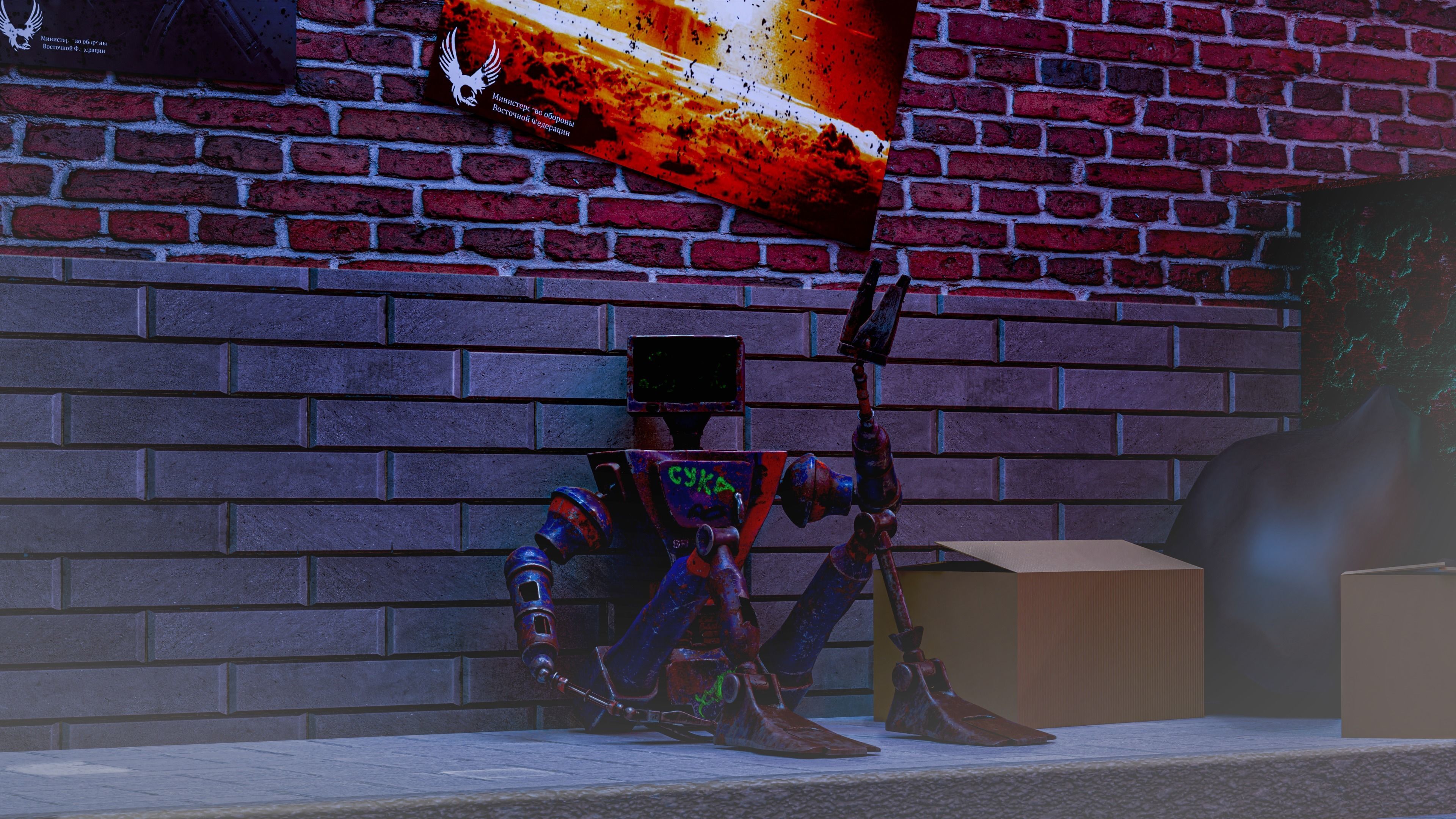 Service Small Robot  3D model_19