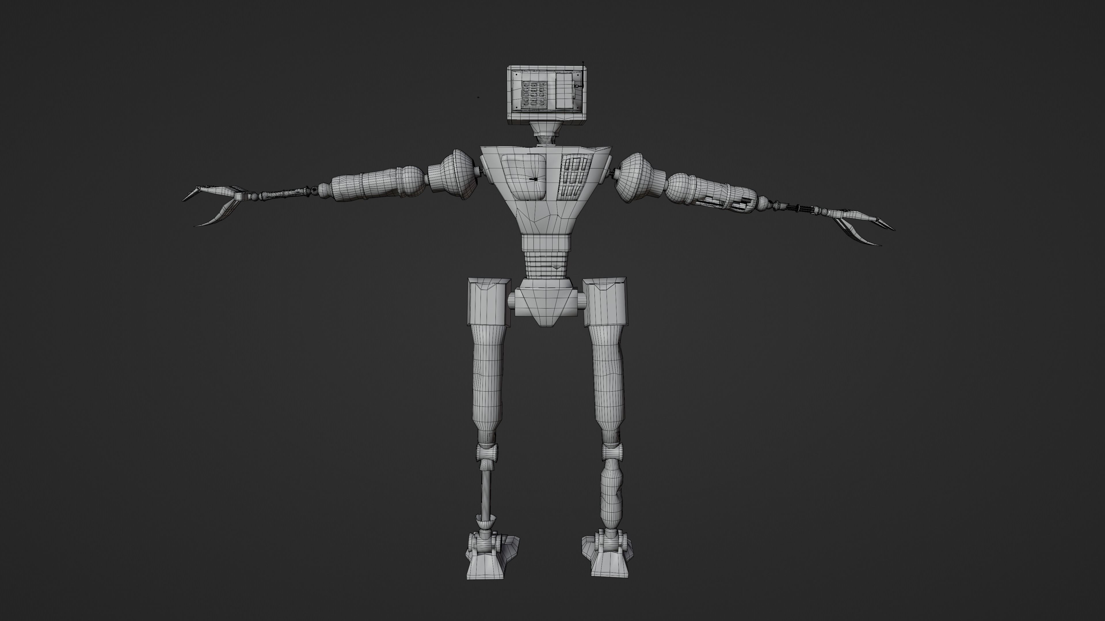 Service Small Robot  3D model_29