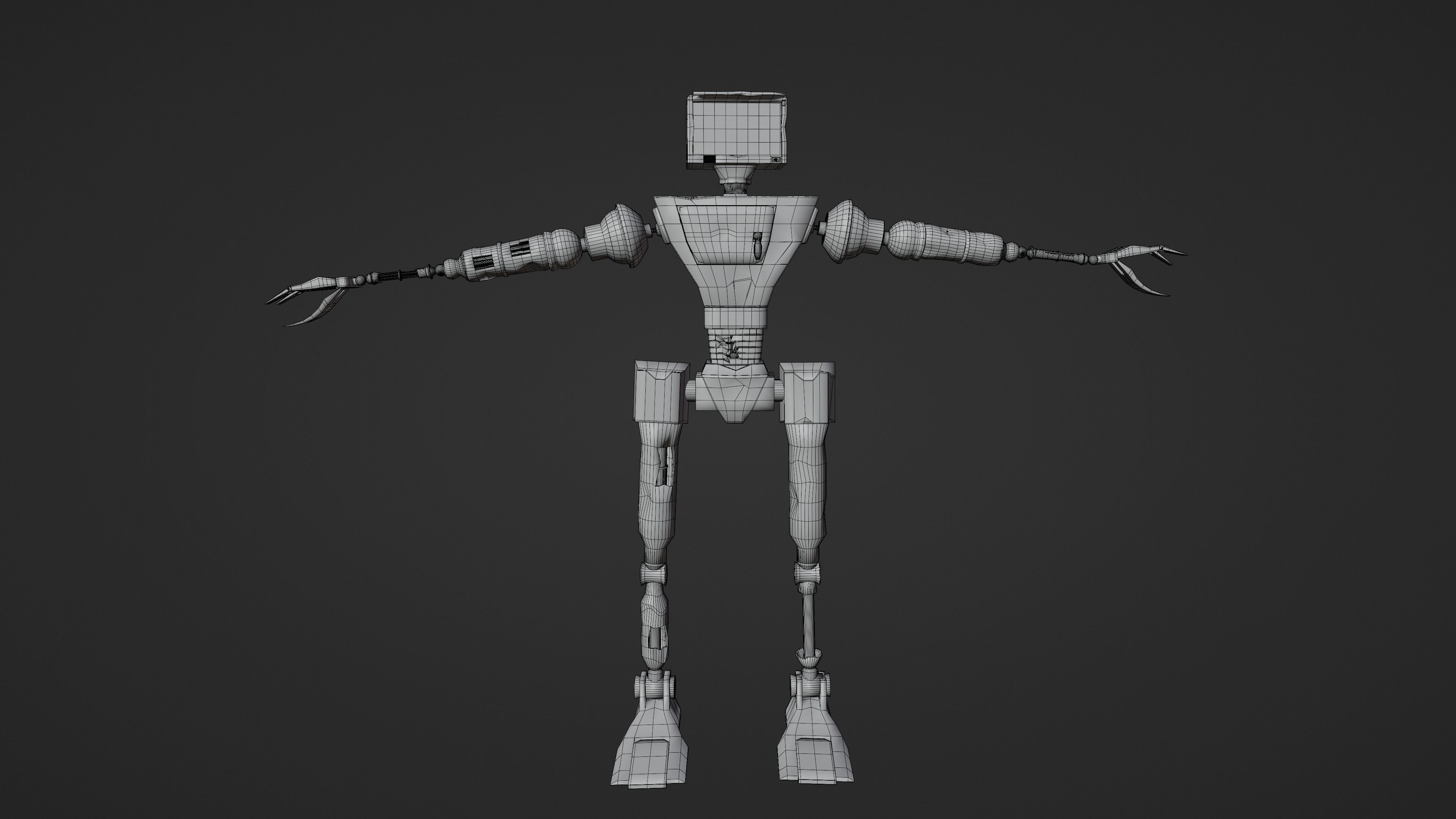 Service Small Robot  3D model_20