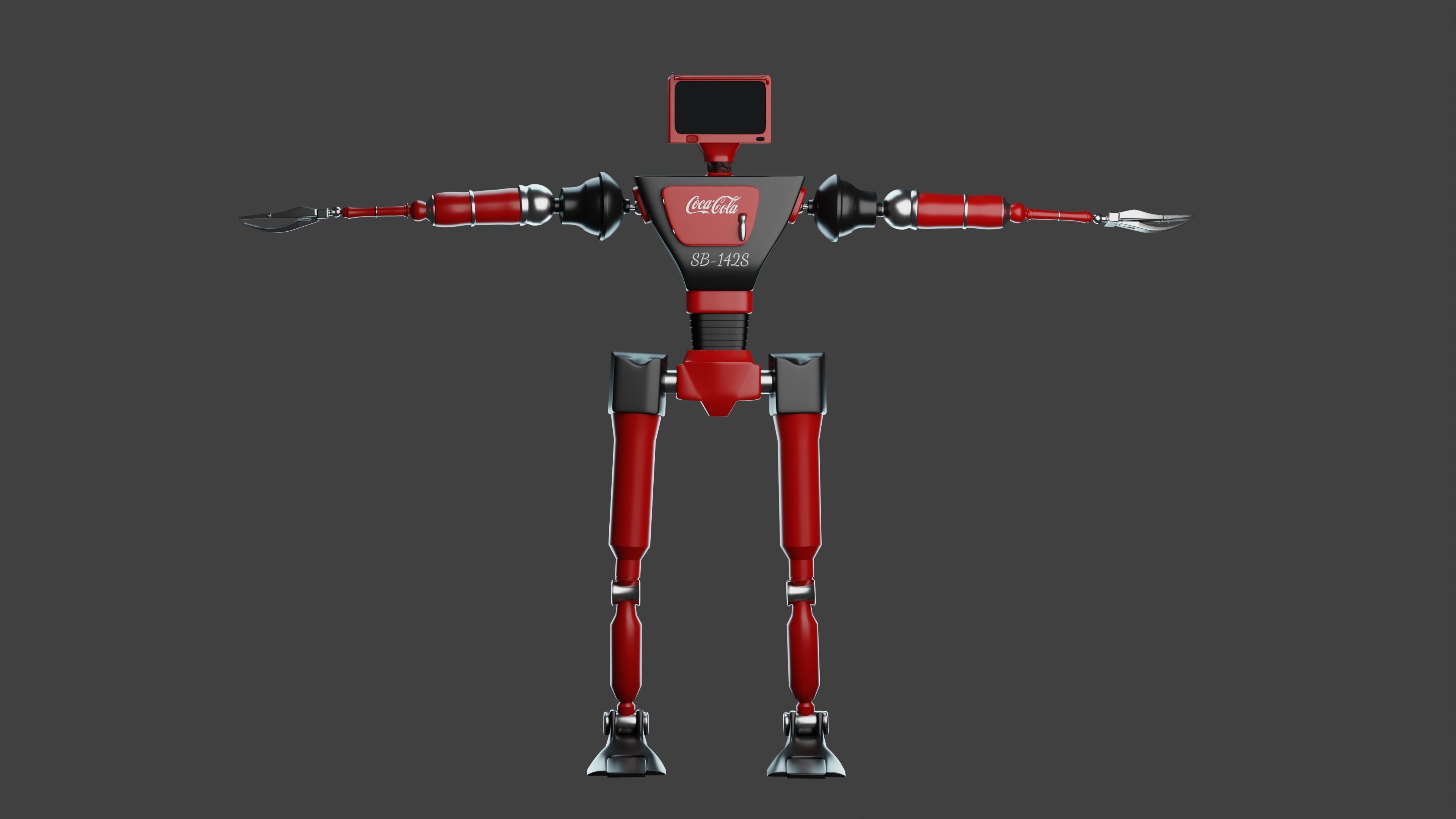 Service Small Robot  3D model_10
