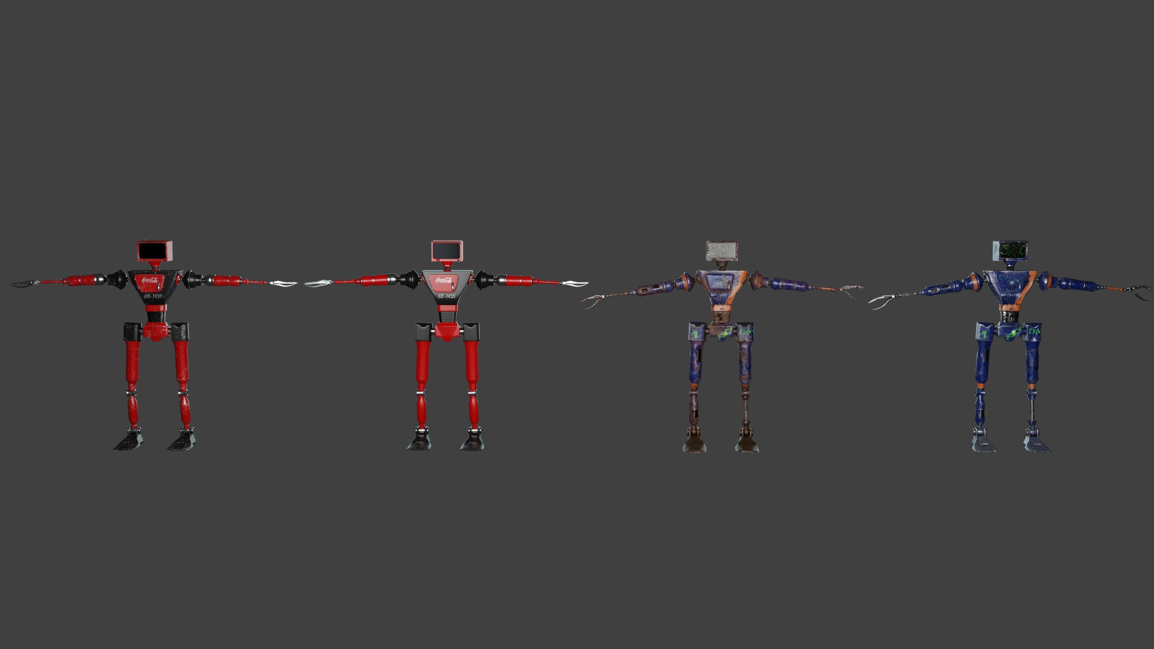 Service Small Robot  3D model_17