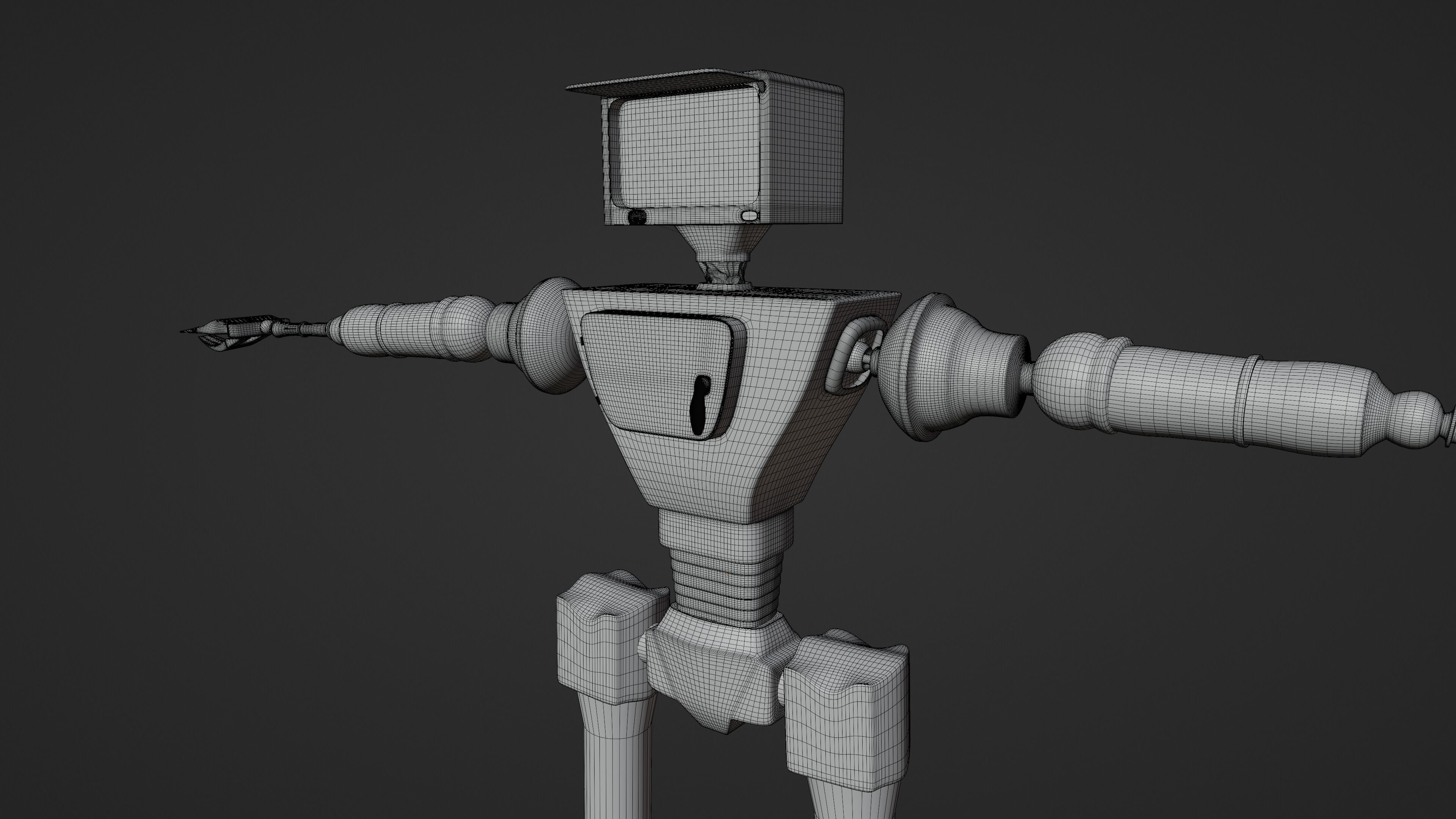 Service Small Robot  3D model_28