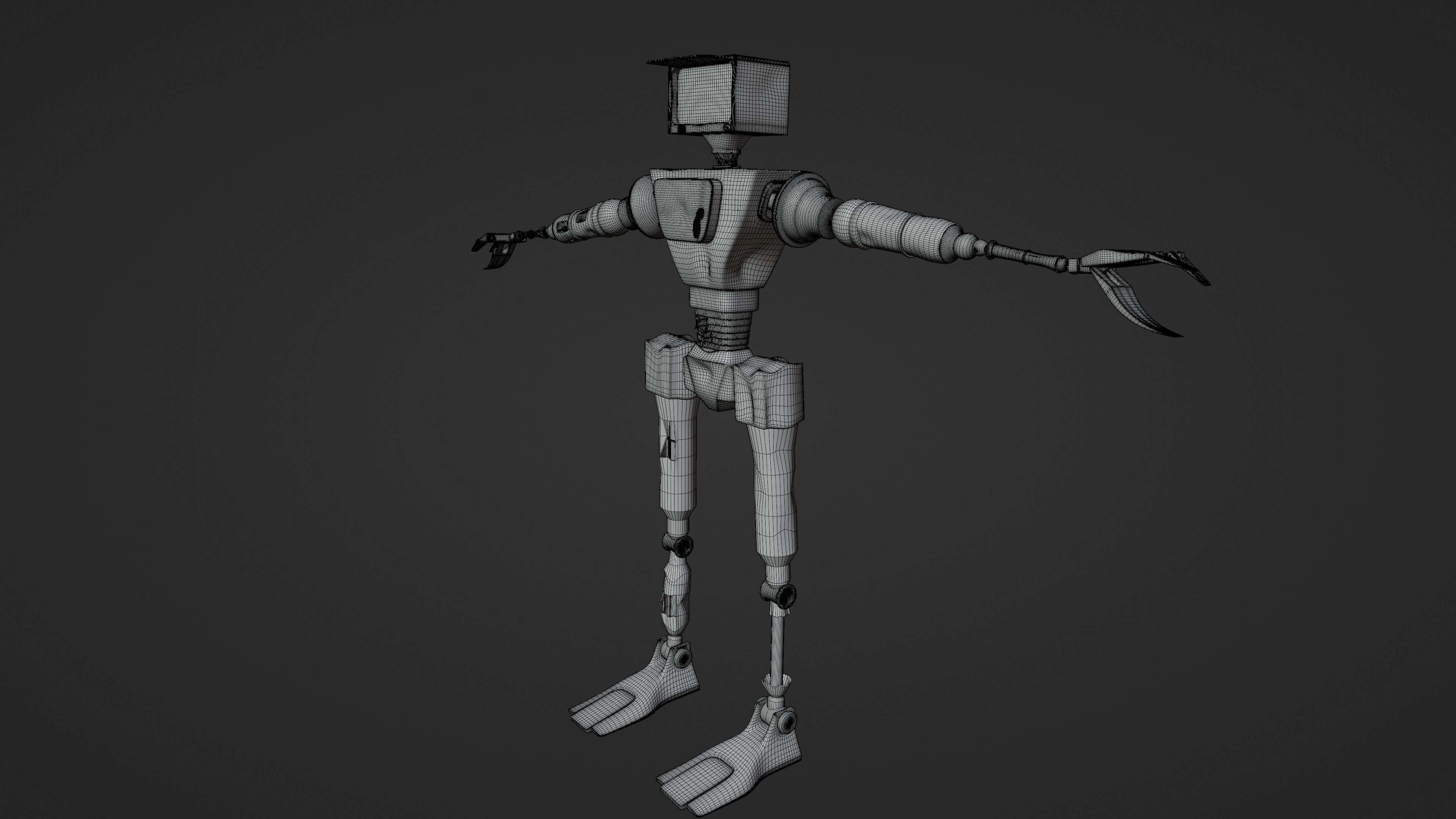 Service Small Robot  3D model_36