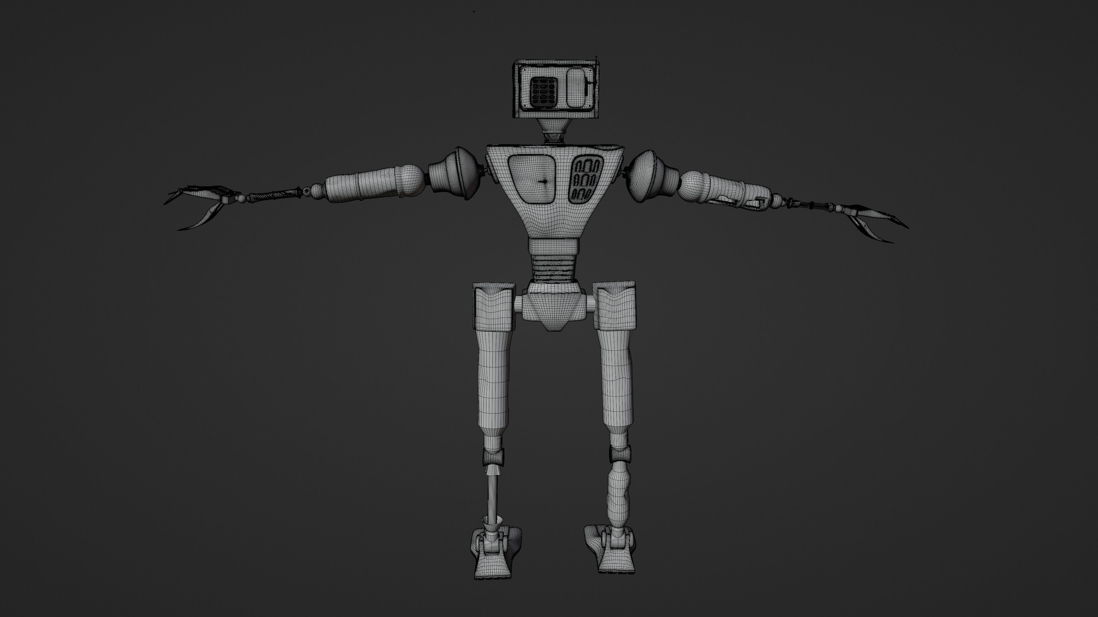 Service Small Robot  3D model_35