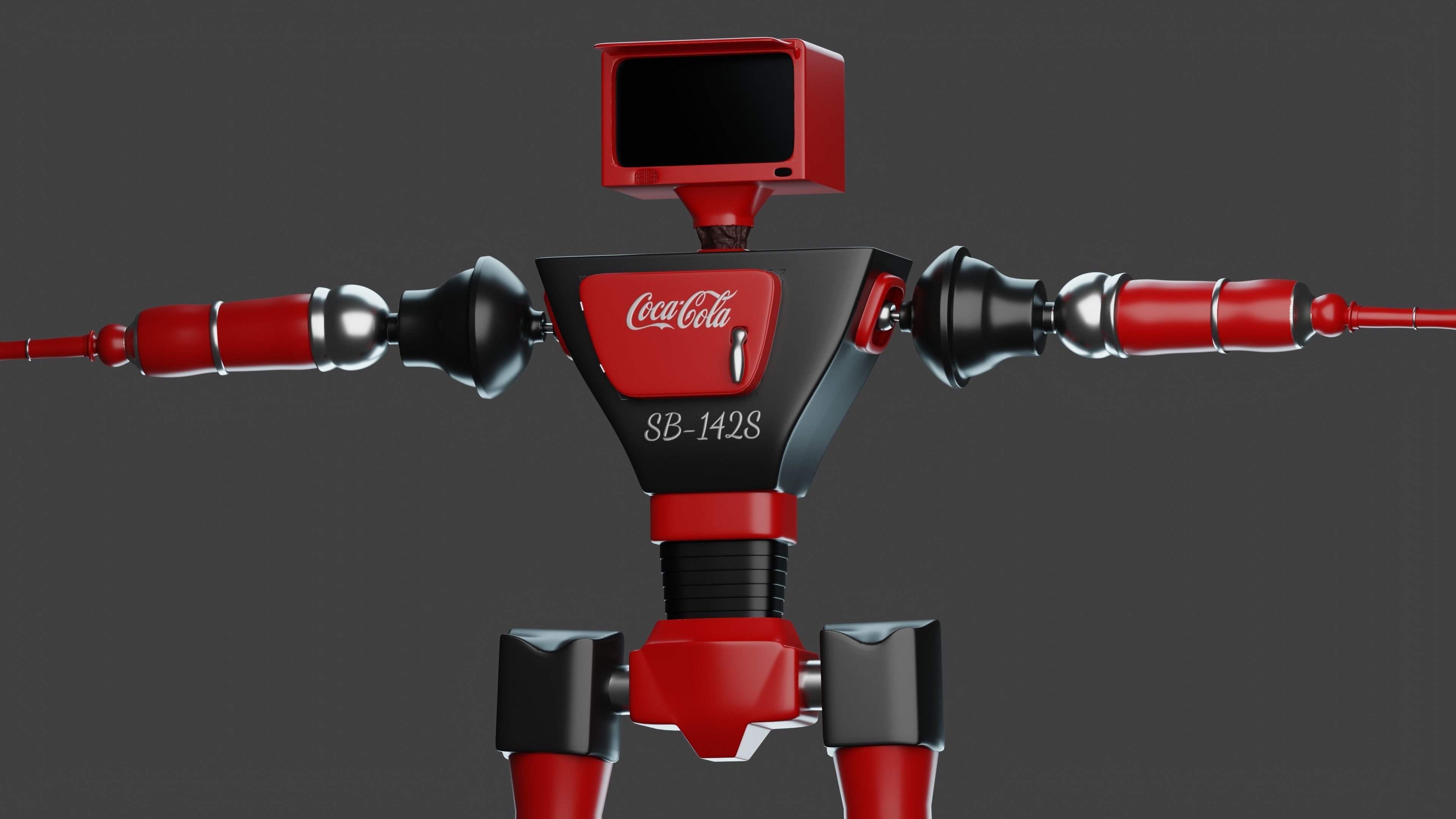 Service Small Robot  3D model_12