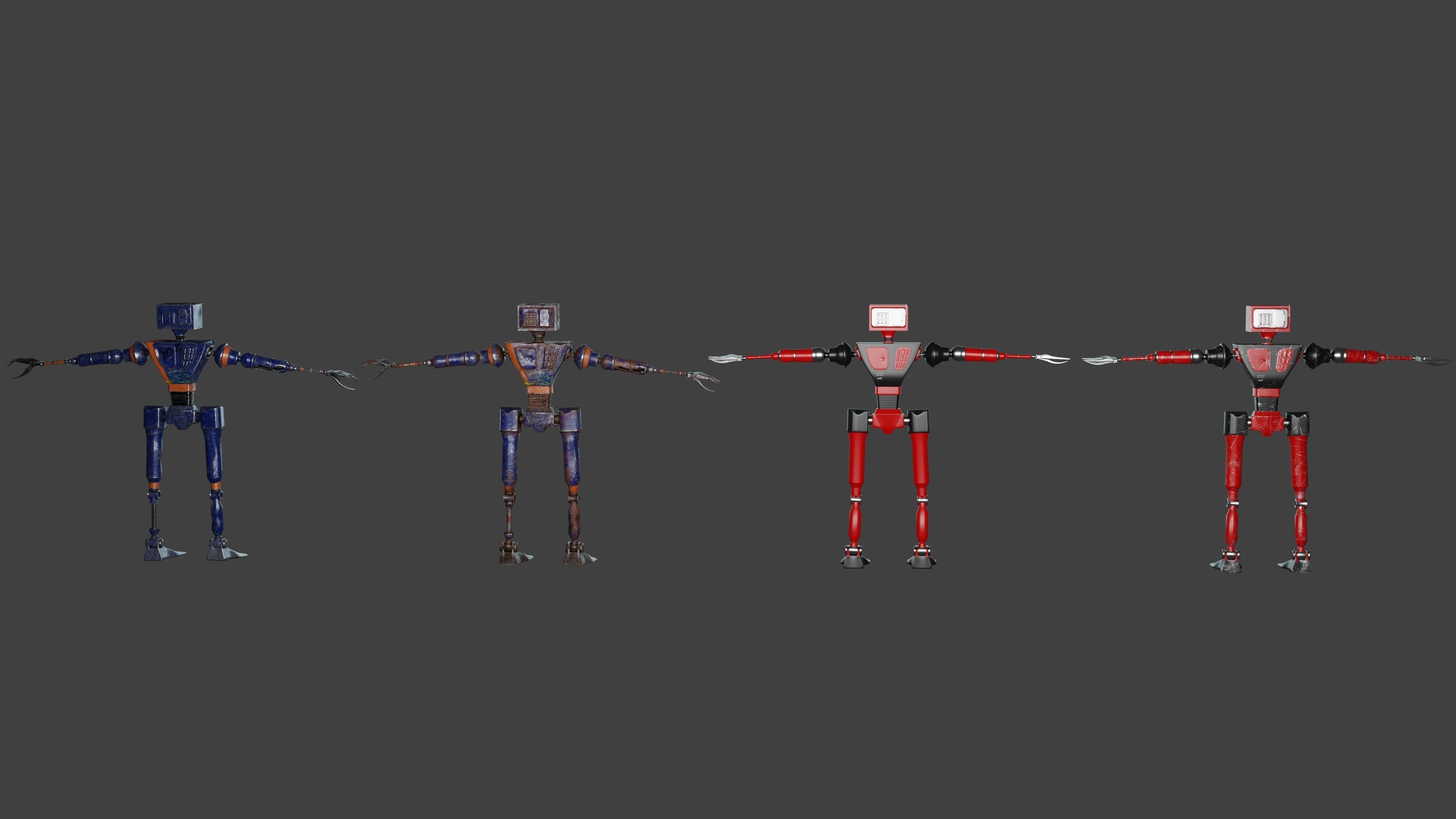 Service Small Robot  3D model_18